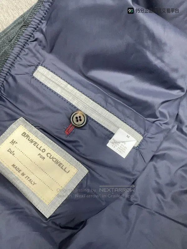 Brunello Cucinelli Brunello Cucinelli Wool Plaid Down Vest Unisex. Size US M / EU 48-50 / 2 - 2 Thumbnail