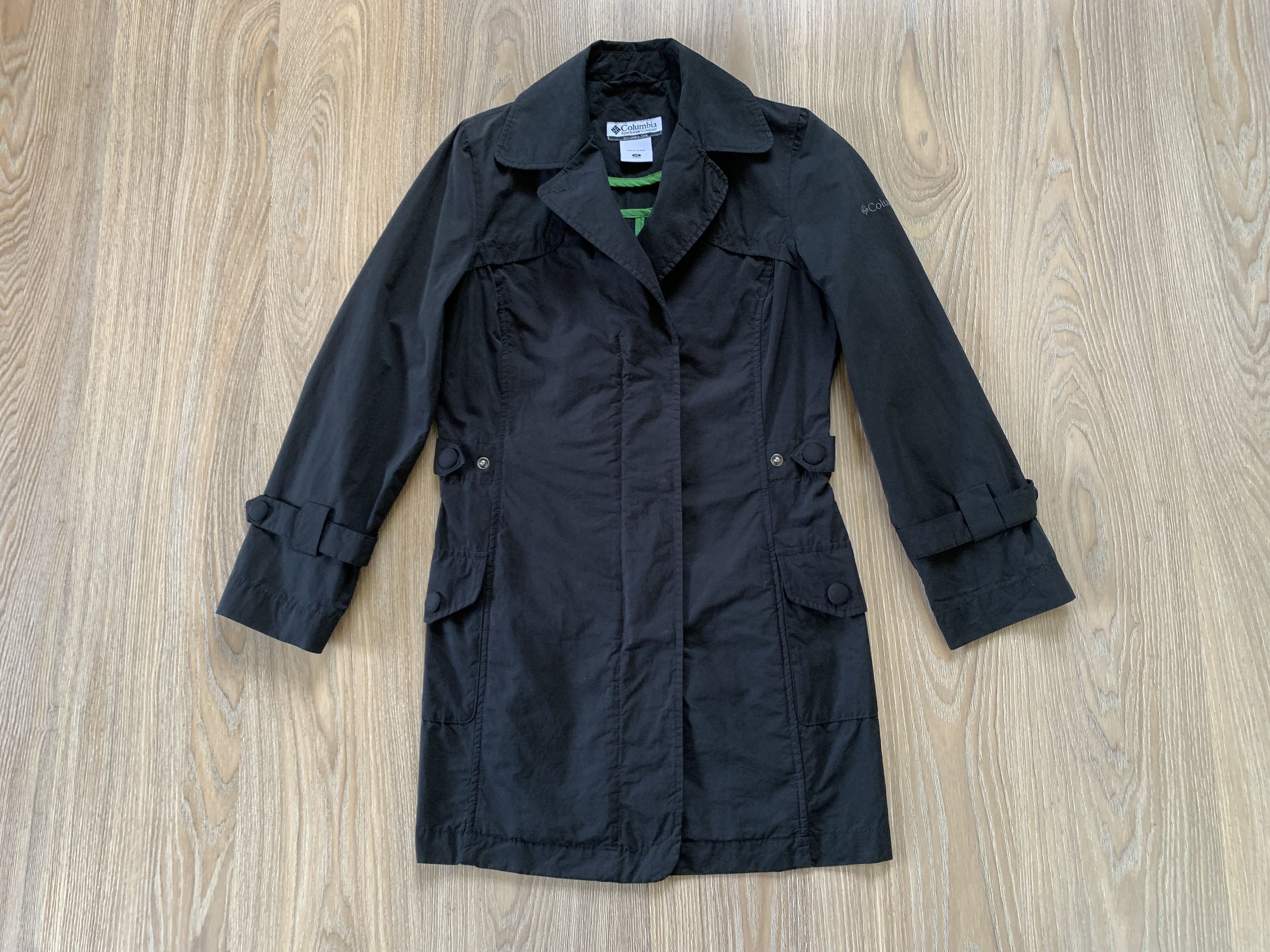 Columbia Women’s Columbia Black Lightweight Trench Coat Jacket Size XS / US 0-2 / IT 36-38 - 2 Thumbnail