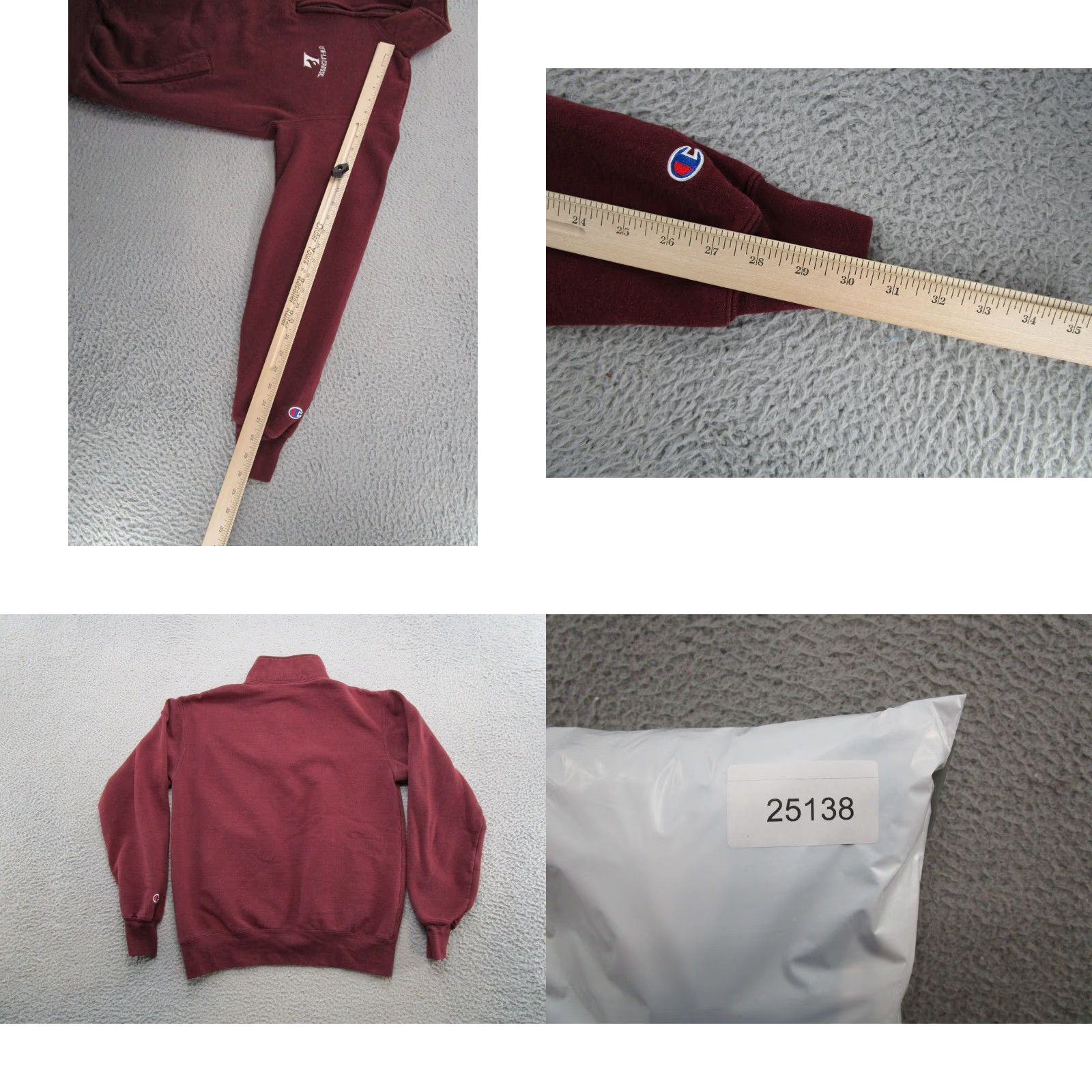 Champion Champion 1/4 Zip Sweatshirt University Red M Men Lacrosse Wisconsin La Crosse Eagles Shirt Size US M / EU 48-50 / 2 - 8 Thumbnail
