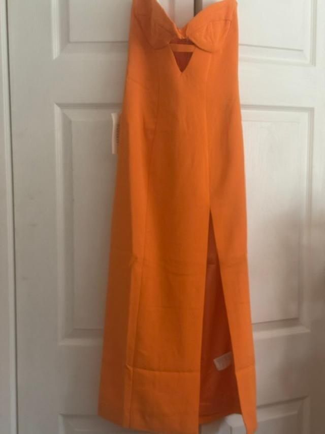 Bardo Bardot Brisa (REVOLVE) Midi Dress in Orange Fizz NWT - XS Size XS / US 0-2 / IT 36-38 - 2 Thumbnail