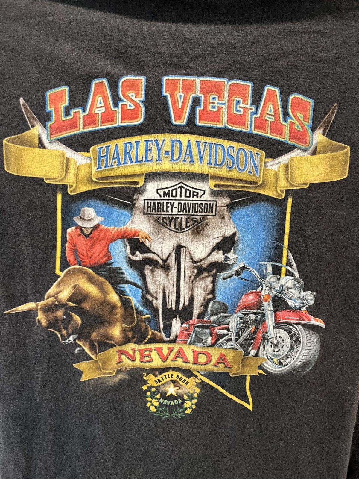 Harley Davidson × Vintage Vintage Harley Davidson Las Vegas long sleeve shirt Size US XL / EU 56 / 4 - 3 Thumbnail