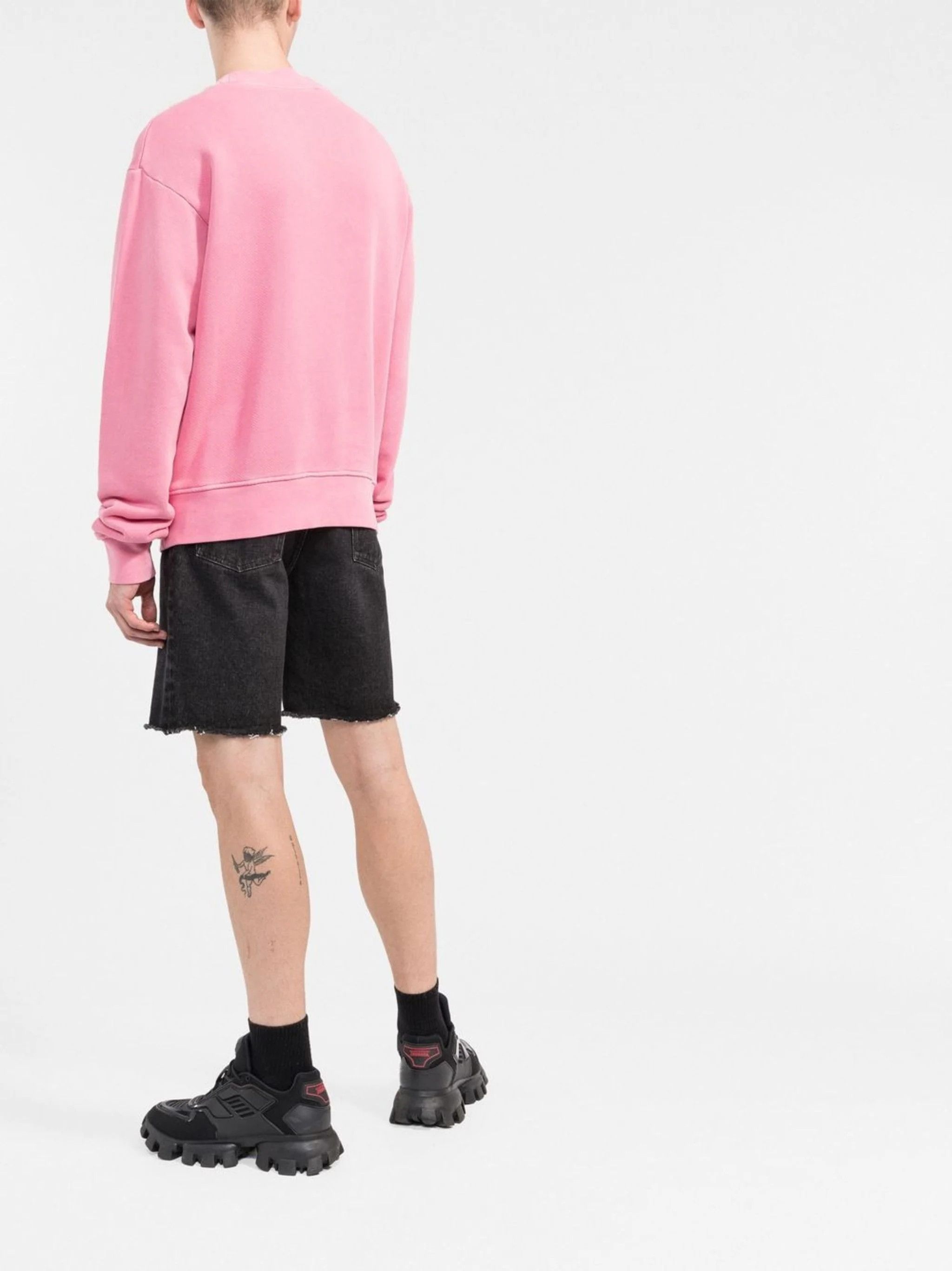 Palm Angels Pink Garment Dye Box Logo Oversized Sweatshirt Size US XL / EU 56 / 4 - 4 Thumbnail
