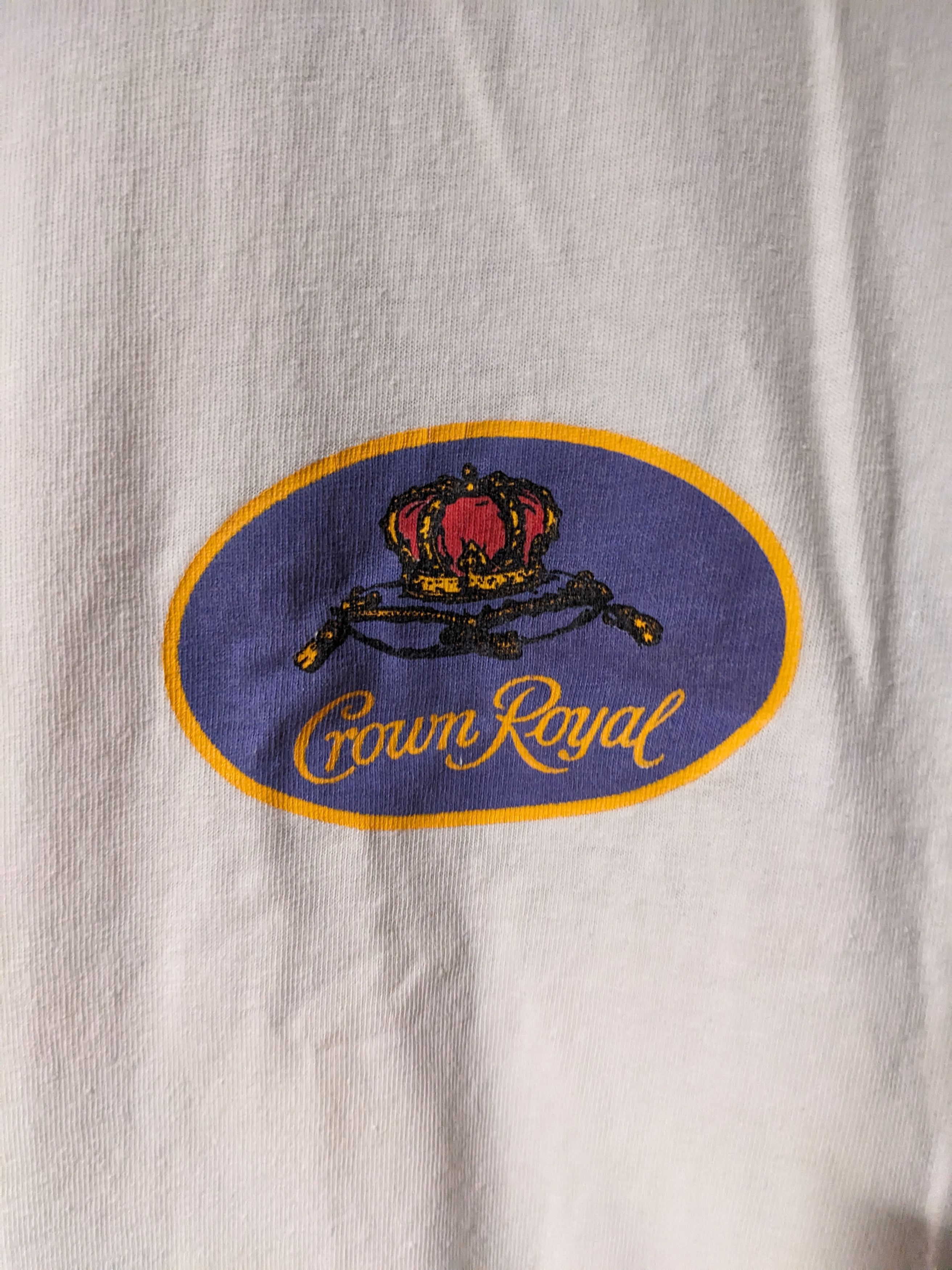 Designer × Vintage Vintage 90s Crown Royal Alcohol & Cola White Large T-Shirt Size US L / EU 52-54 / 3 - 2 Thumbnail