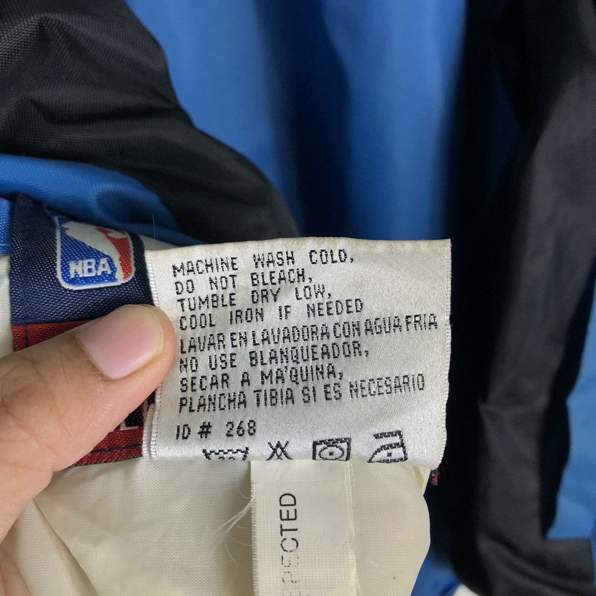 NBA 🔥Vintage Nylon Bomber Jacket NBA 76Ers Big Logo Size US XL / EU 56 / 4 - 25 Thumbnail