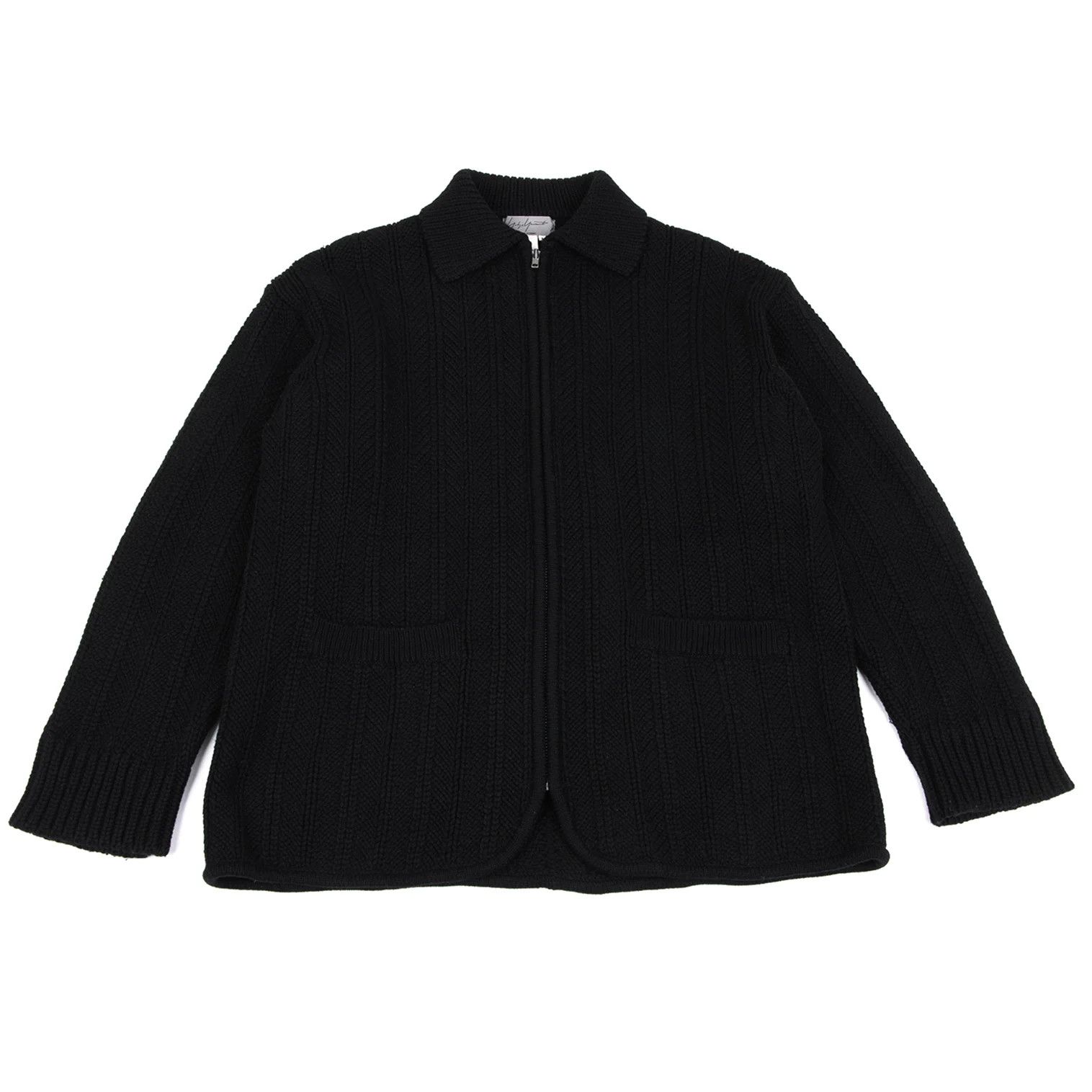 Yohji Yamamoto Yohji Yamamoto Wool Blend Zip-Up Jacket Size US M / EU 48-50 / 2 - 1 Thumbnail