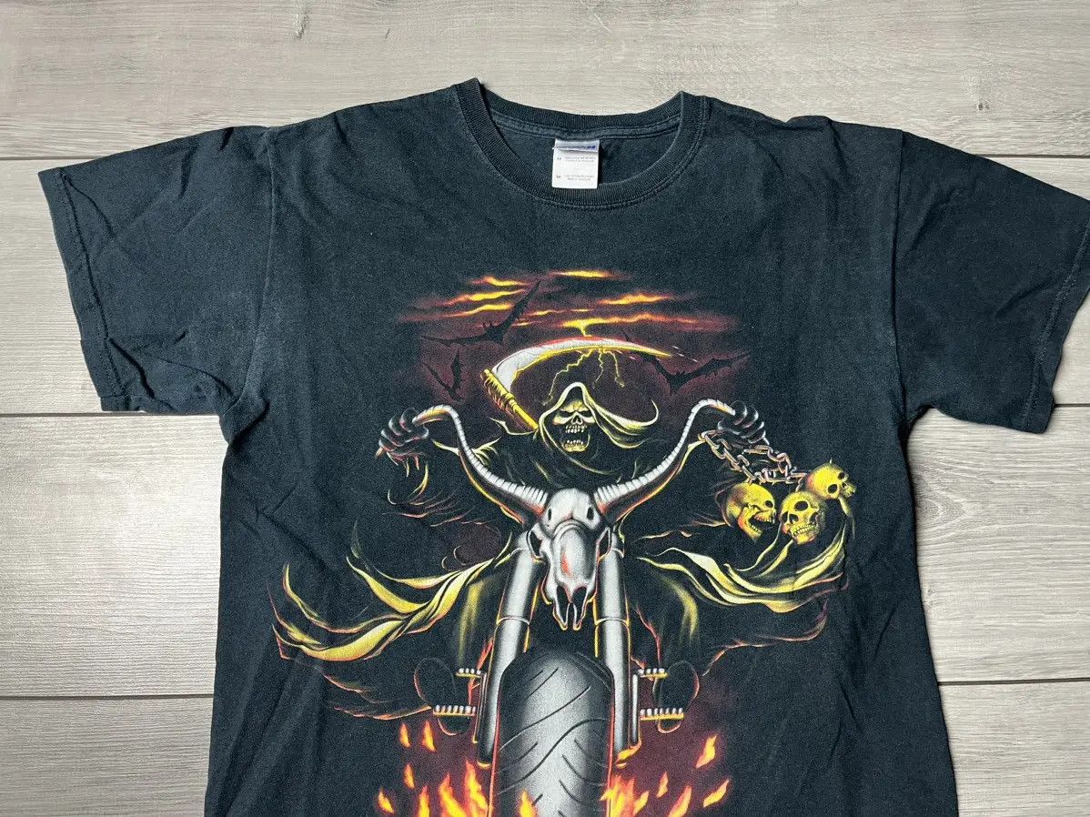Band Tees Vintage Death Rider biker fire Tshirt size Medium Size US M / EU 48-50 / 2 - 3 Thumbnail