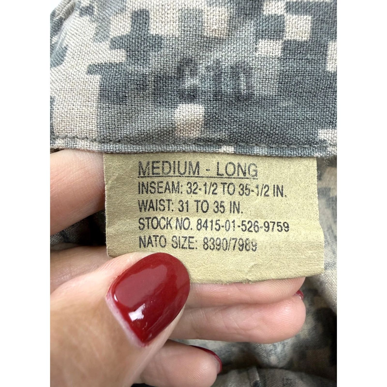 Vintage SNC Telecommunication Pants Mens Medium Green Camo Cargo Adjustable Military Size US 31 - 6 Thumbnail
