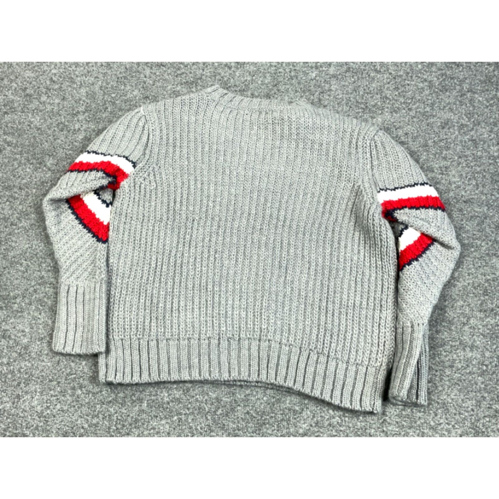 Tommy Hilfiger TOMMY HILFIGER Gray Chunky Knit Sweater Women’s Medium Pullover 90s Casual Heavyweight Size M / US 6-8 / IT 42-44 - 2 Thumbnail
