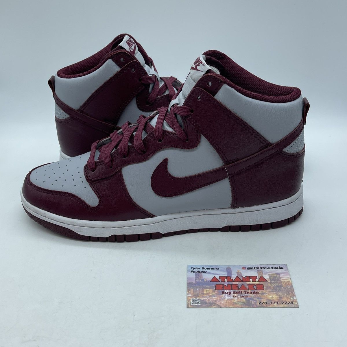 Nike Dunk high dark beetroot Size US 10.5 / EU 43-44 - 1 Thumbnail