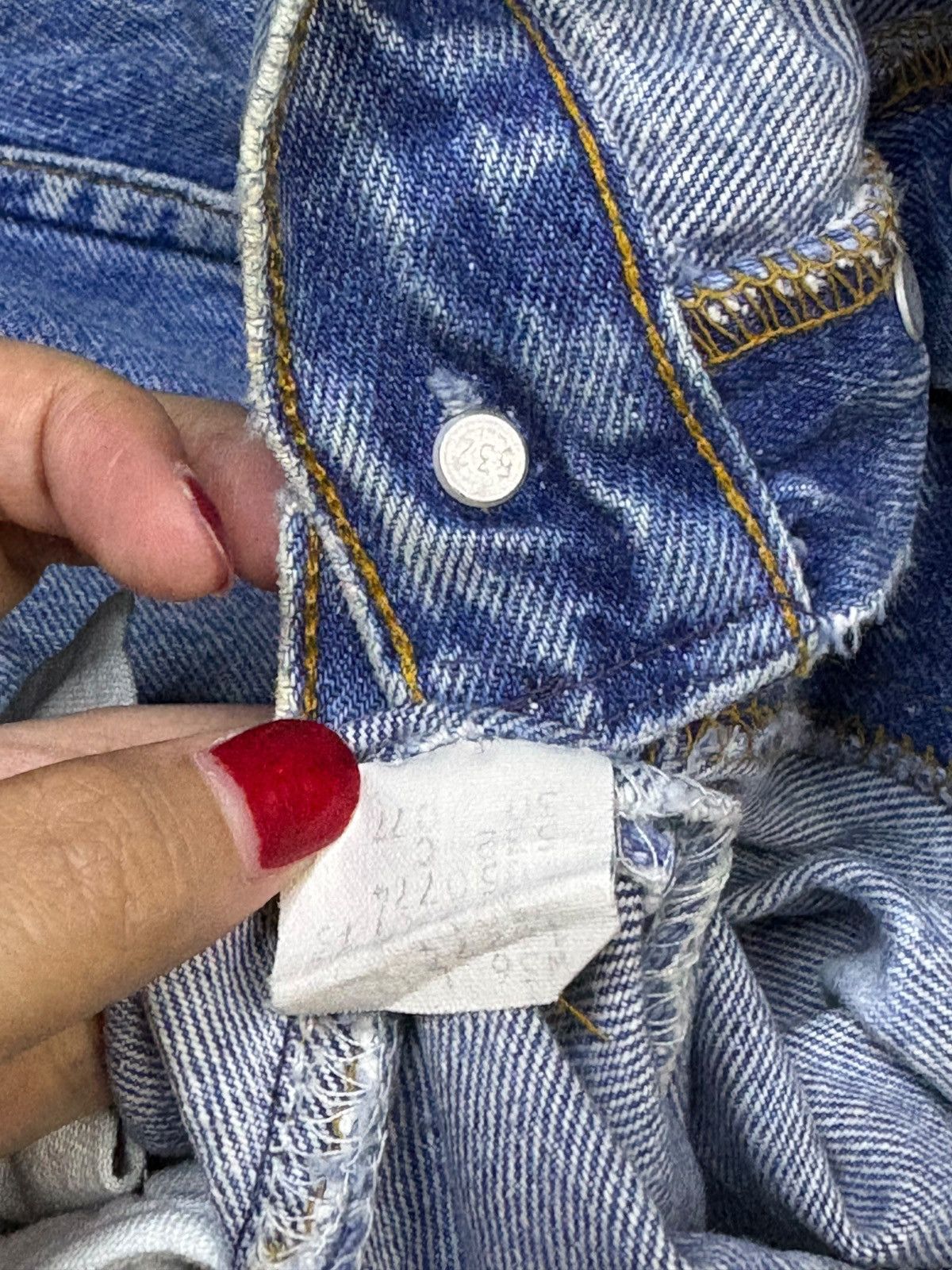 Levi's Vintage 80s Levis 501 Mud Wash Loose Jeans Size US 34 / EU 50 - 10 Thumbnail
