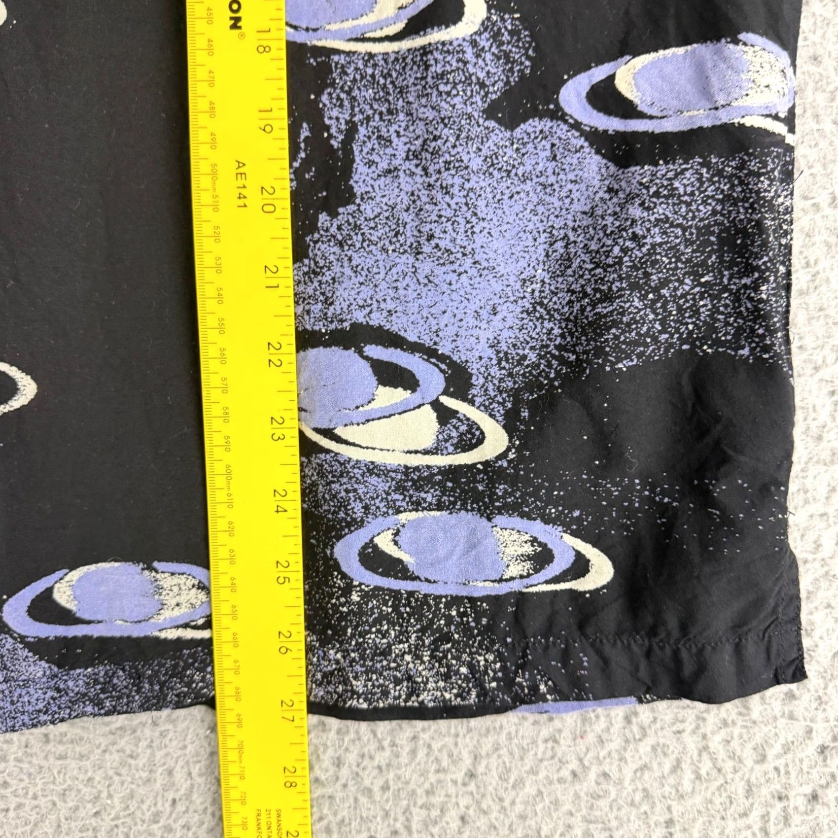 Obey OBEY Shirt XL Black Galaxy Planet Print Viscose Long Sleeve Button-Up Men’s Graphic Casual Space Print Size US XL / EU 56 / 4 - 7 Thumbnail
