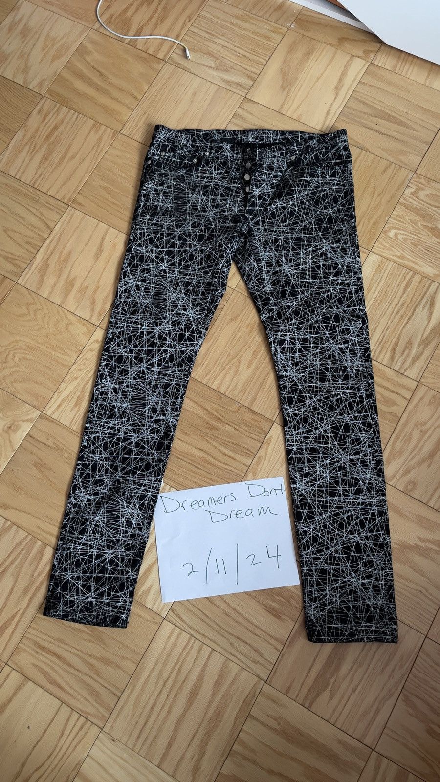 image of Dior Web Jeans in Black, Men's (Size 34)