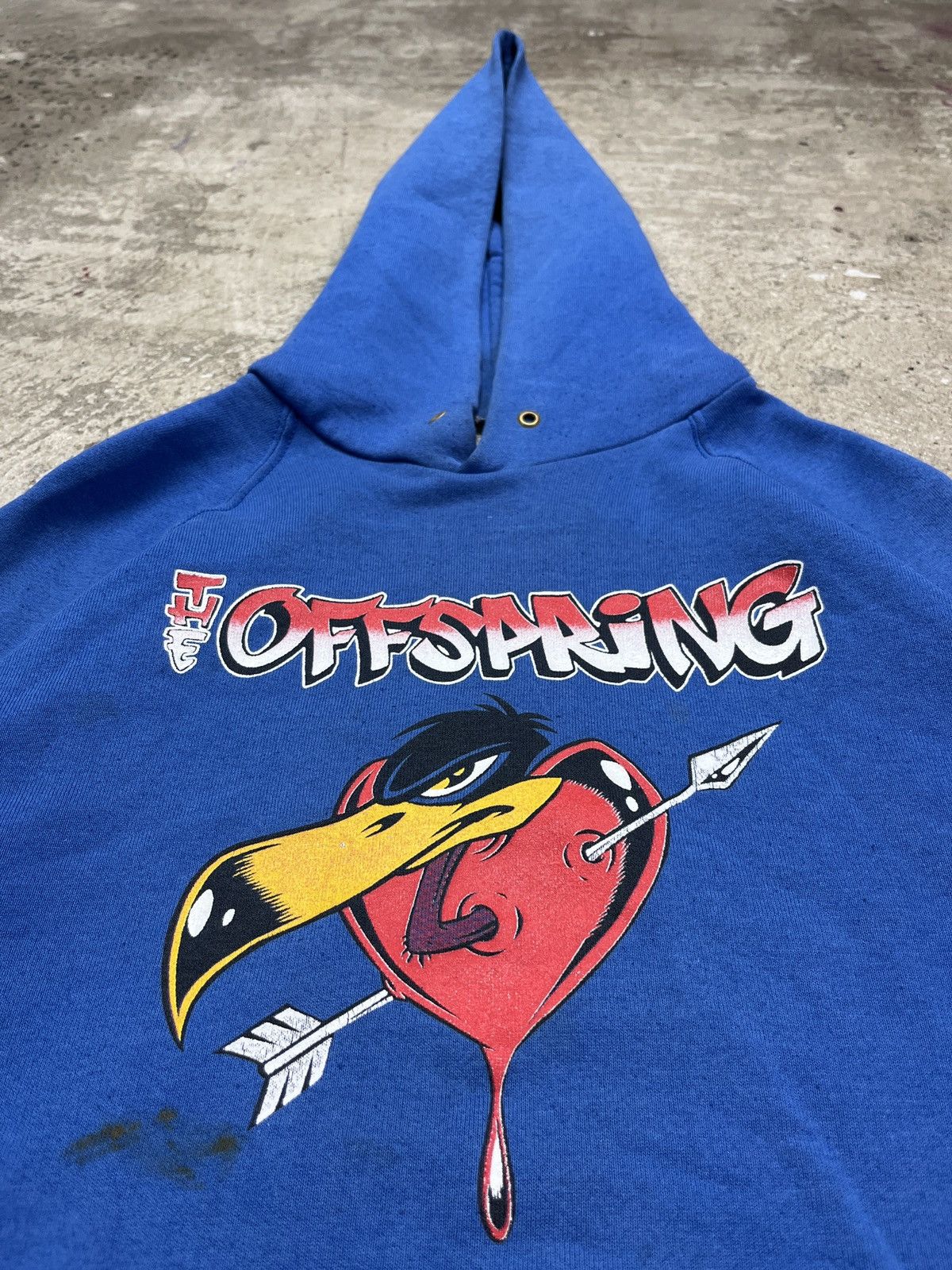 Band Tees 2001 THE OFFSPRING TOUR ARCHIVE FADED HOODIE - LOT № 1294 Size US L / EU 52-54 / 3 - 6 Thumbnail