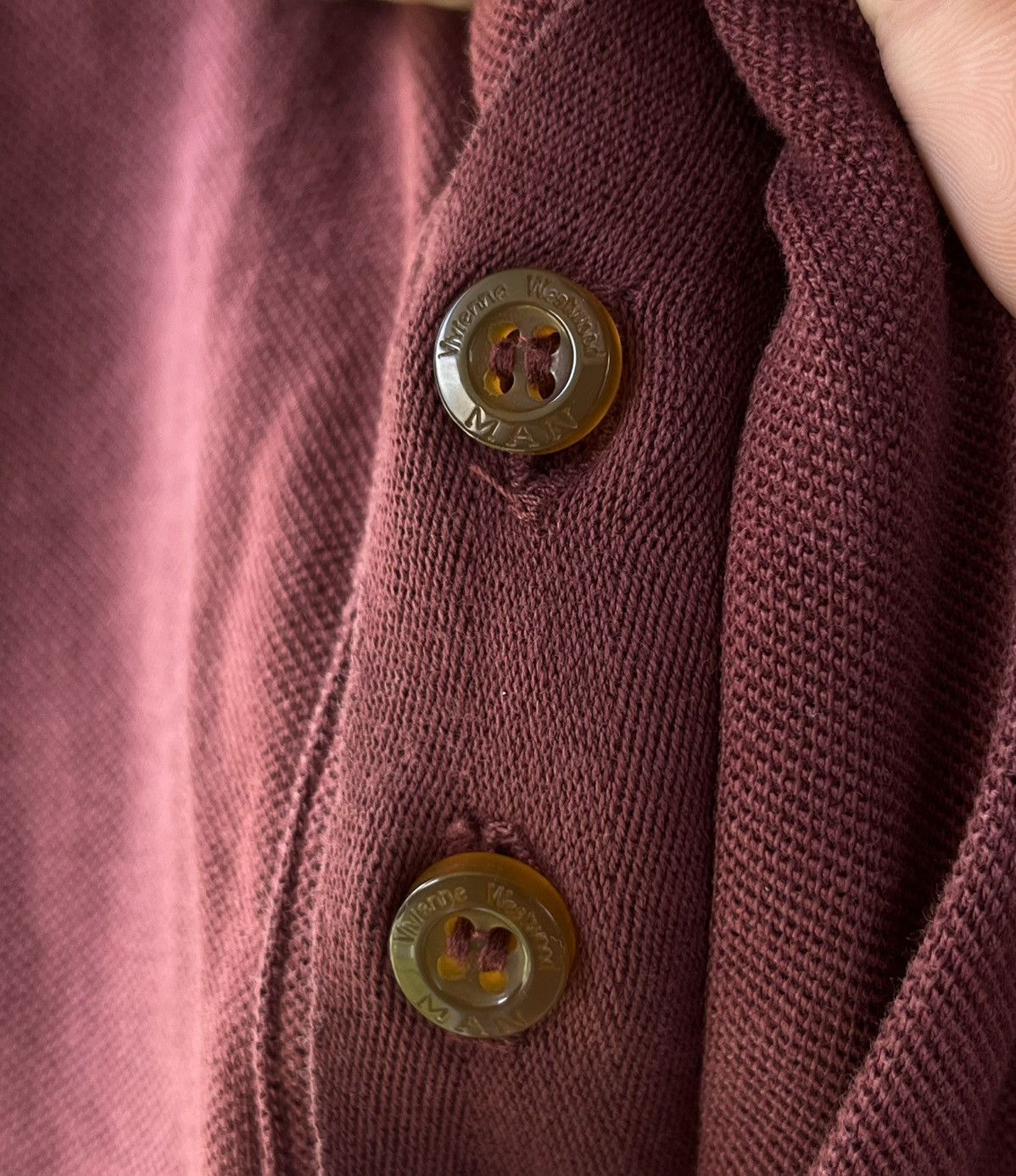 Vivienne Westwood 🚨 Vivienne Westwood Vintage Polo – Bold Burgundy Size US XL / EU 56 / 4 - 4 Thumbnail