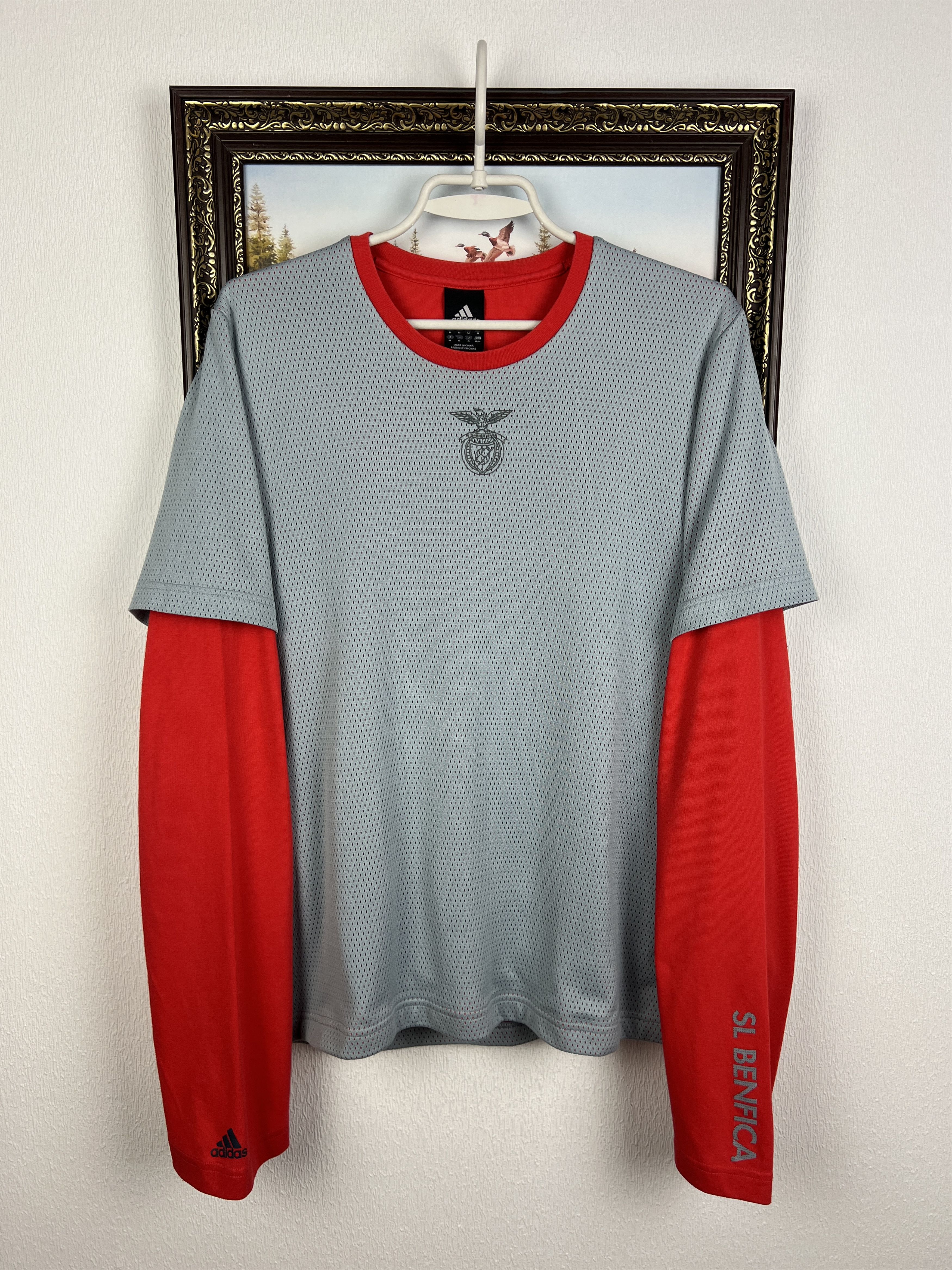 Adidas Vintage Benfica Football Train Track Top Sweatshirt Rare Size US M / EU 48-50 / 2 - 1 Thumbnail