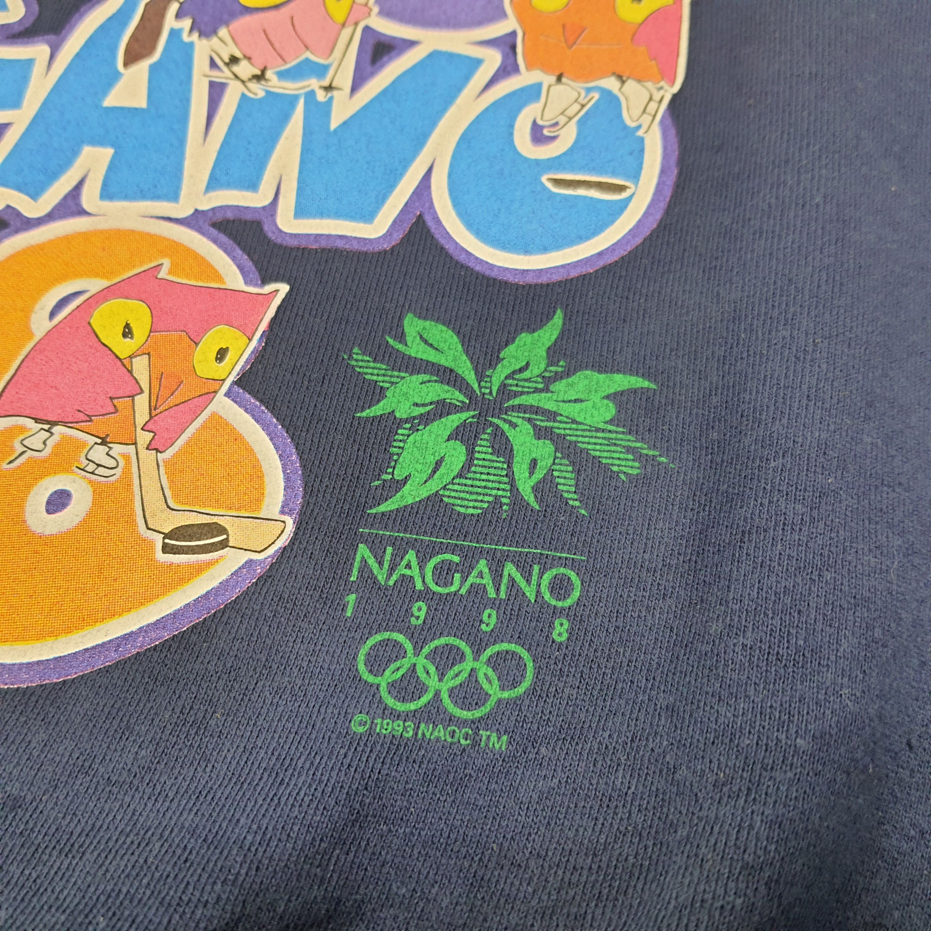 Japanese Brand × Vintage Vintage NAGANO 1998 Olympic Winter Game 90s Sweatshirts Size US M / EU 48-50 / 2 - 3 Thumbnail