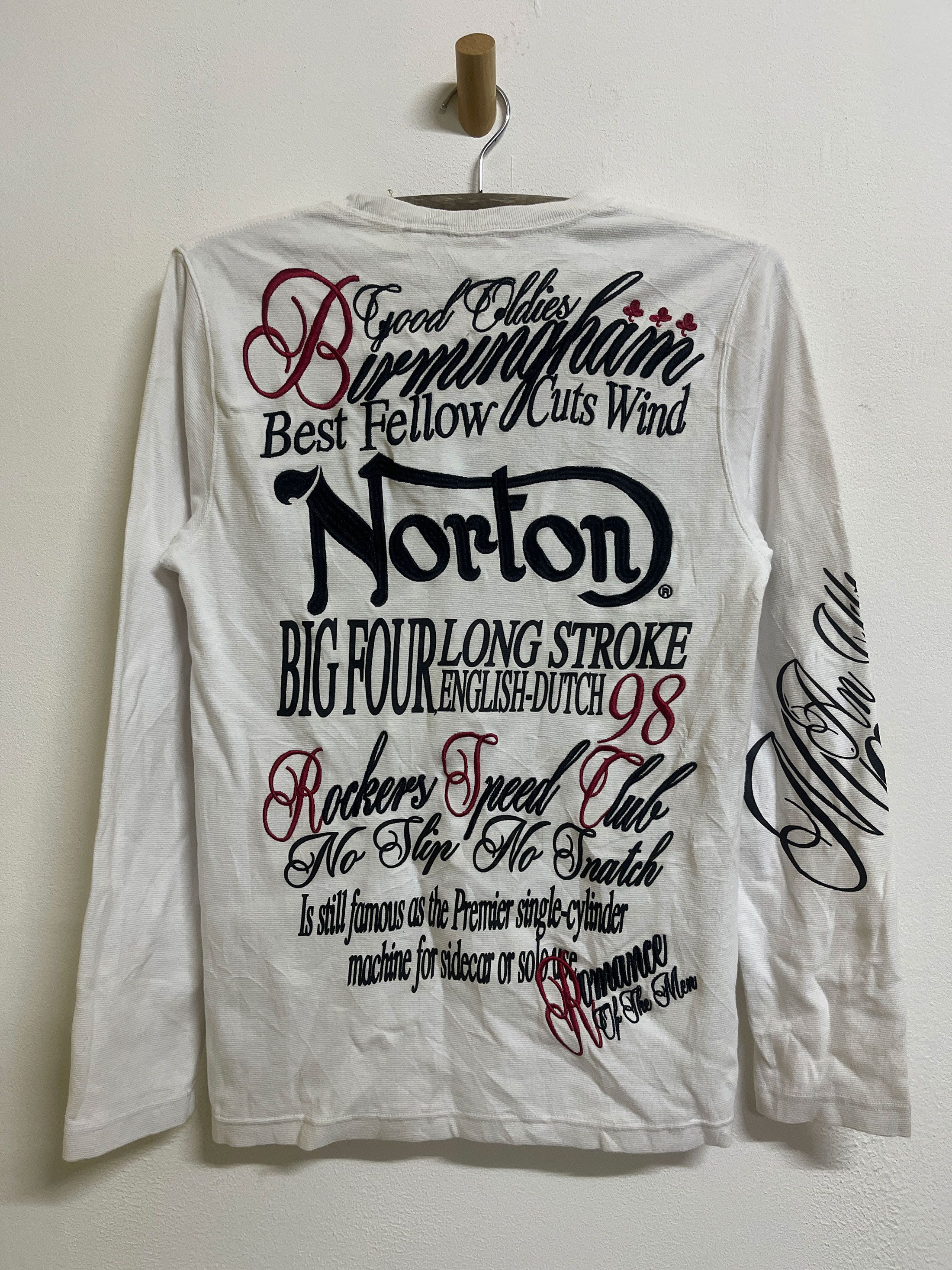 Individual Sentiments Norton Motorcycles Embroidery Tear Away Sleeve Size US L / EU 52-54 / 3 - 3 Thumbnail