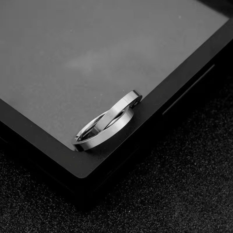 Jewelry Retro punk stainless steel double ring Size ONE SIZE - 4 Thumbnail