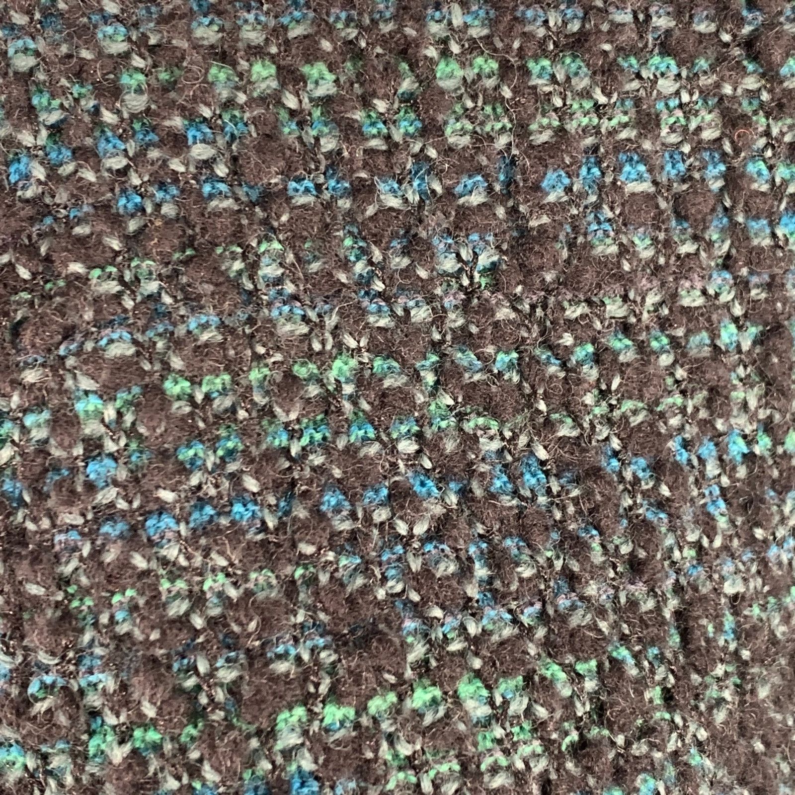 Other M MISSONI 12 Charcoal Green Wool Blend Knit Open Front Coat Size XL / US 12-14 / IT 48-50 - 2 Thumbnail