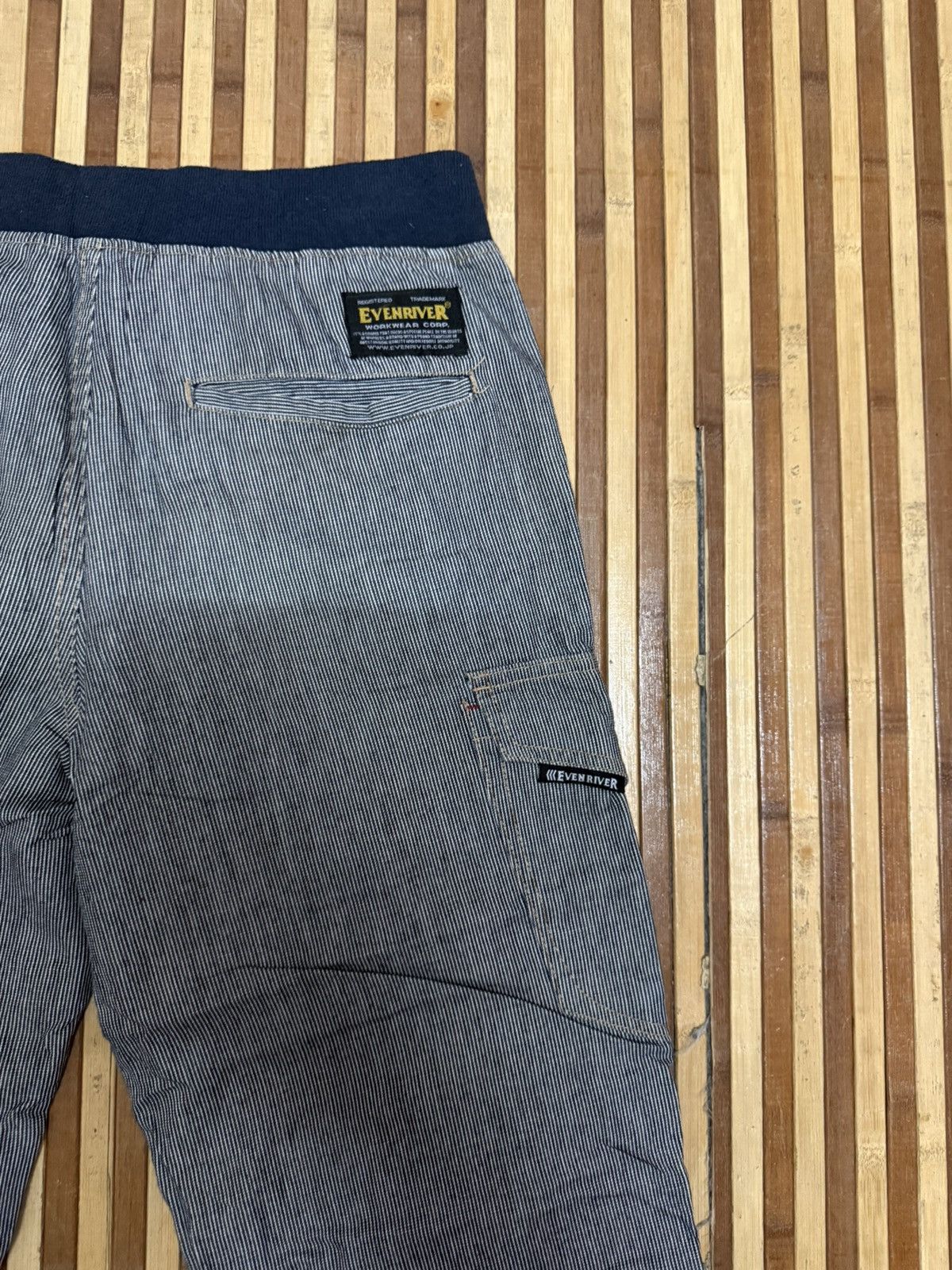 Japanese Brand EVENRIVER Striped Cargo Pants Stretchable Streetwear W30X32 Size US 30 / EU 46 - 8 Thumbnail
