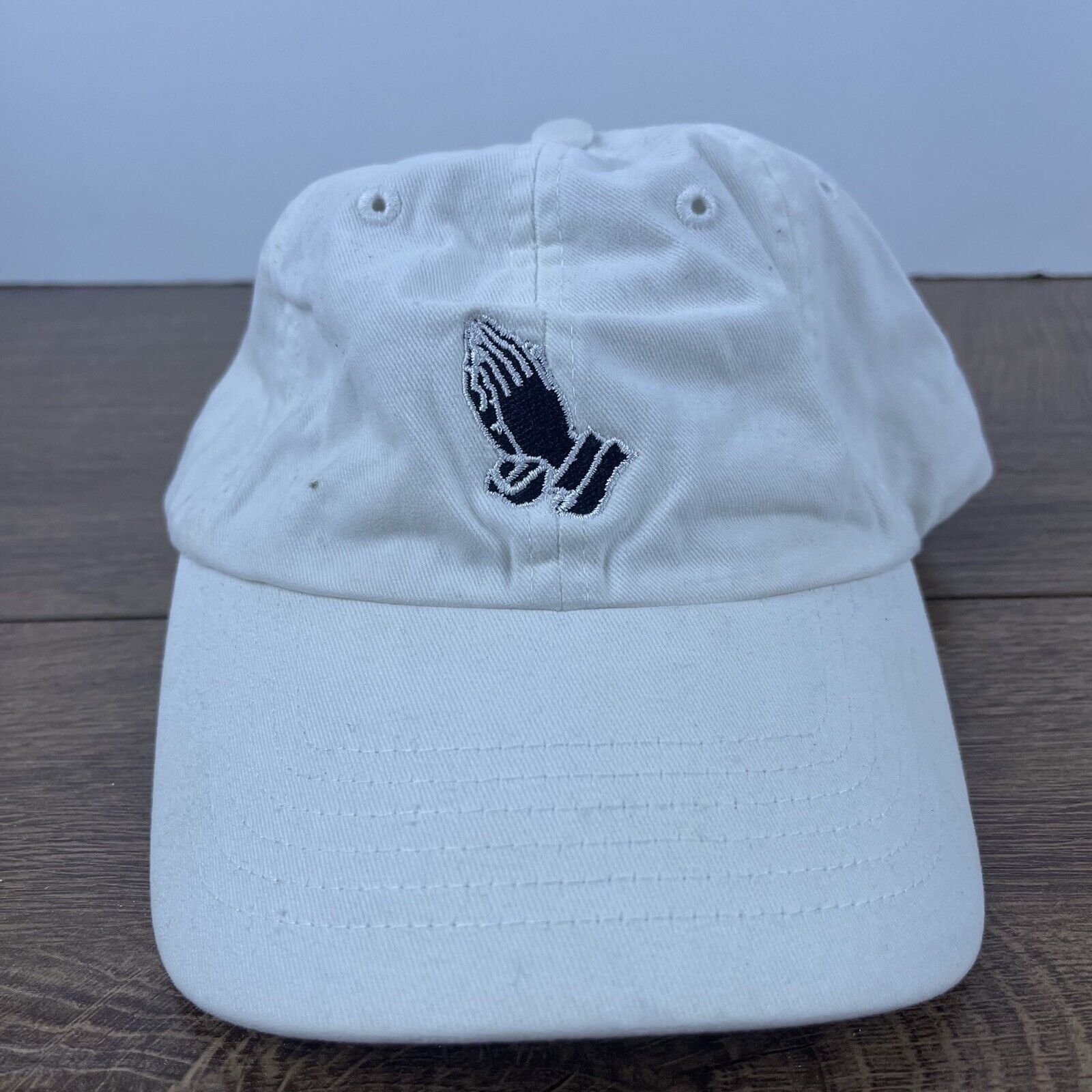Other Praying Hands Hat Pray Adjustable Hat White Adjustable Hat W Size ONE SIZE - 3 Thumbnail