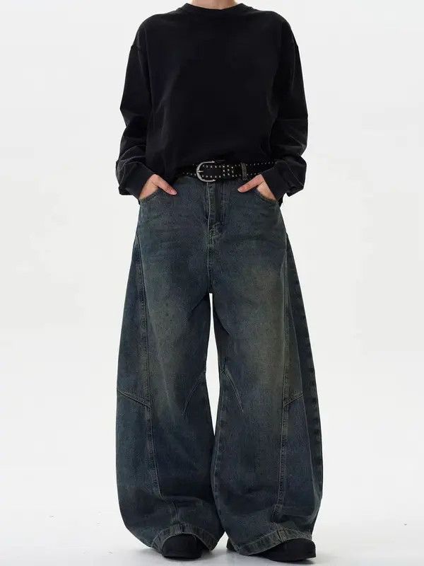 VIBE baggy vintage wash machete street hip hop y2k jeans Size US 33 - 6 Thumbnail