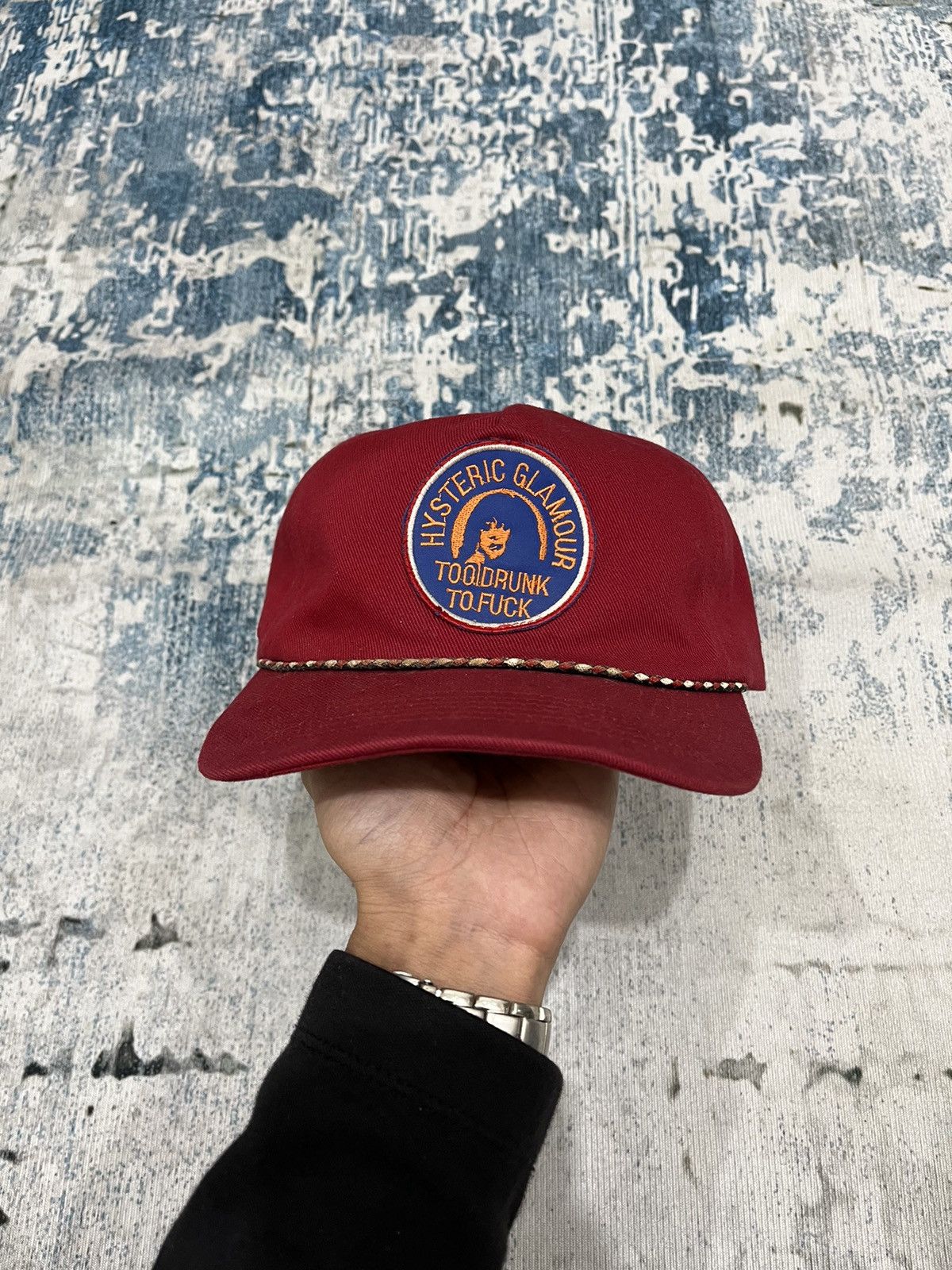 Hysteric Glamour × Japanese Brand 2000s Hysteric Glamour Pacthes Golfer Hat cap Size ONE SIZE - 1 Thumbnail