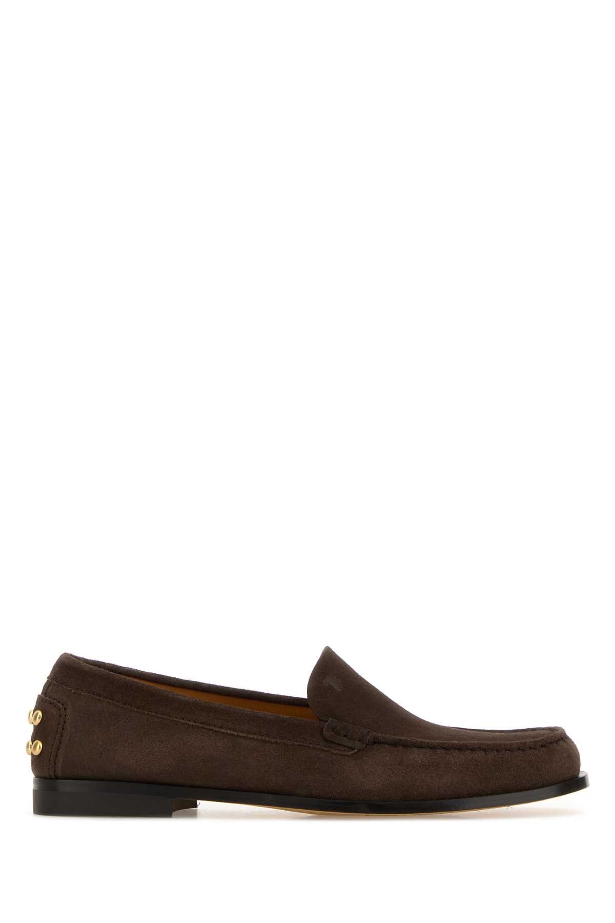 Tod's Chocolate Suede Loafers Size US 10 / IT 40 - 1 Thumbnail