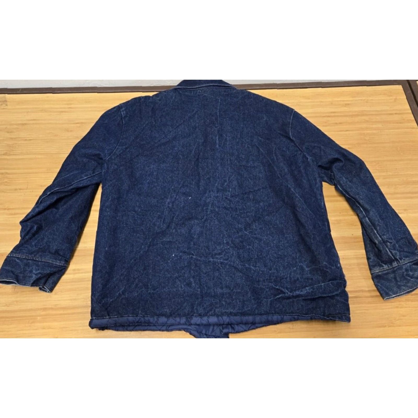 Vintage VINTAGE Silver State Industries Denim Jacket Barn Chore Coat Quilt Lining XL Blue Men Overcoat Jacket Size US XL / EU 56 / 4 - 7 Thumbnail