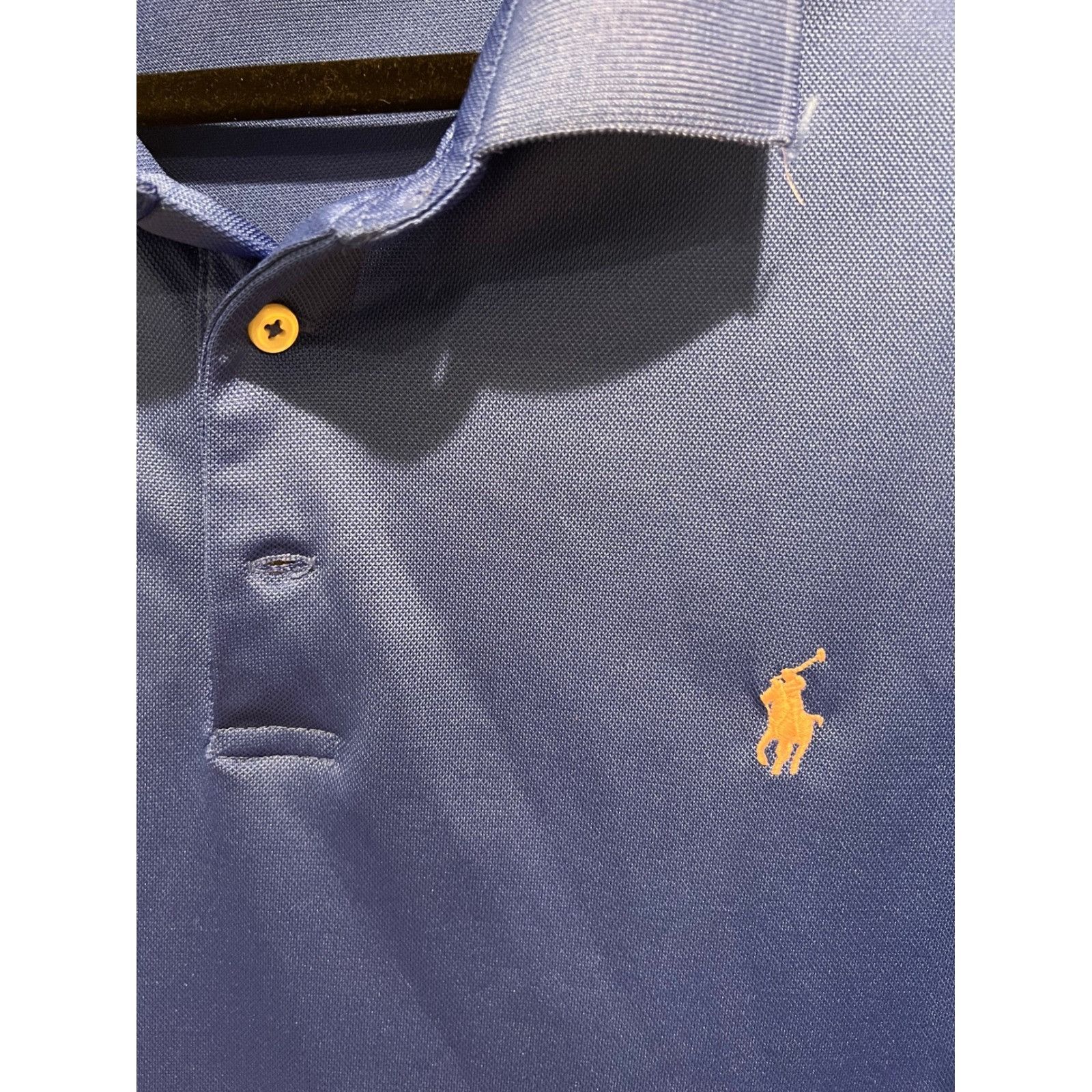 Polo Ralph Lauren Polo Ralph Lauren Mens Performance Polo Shirt Blue Pink Pony Size US XL / EU 56 / 4 - 3 Thumbnail