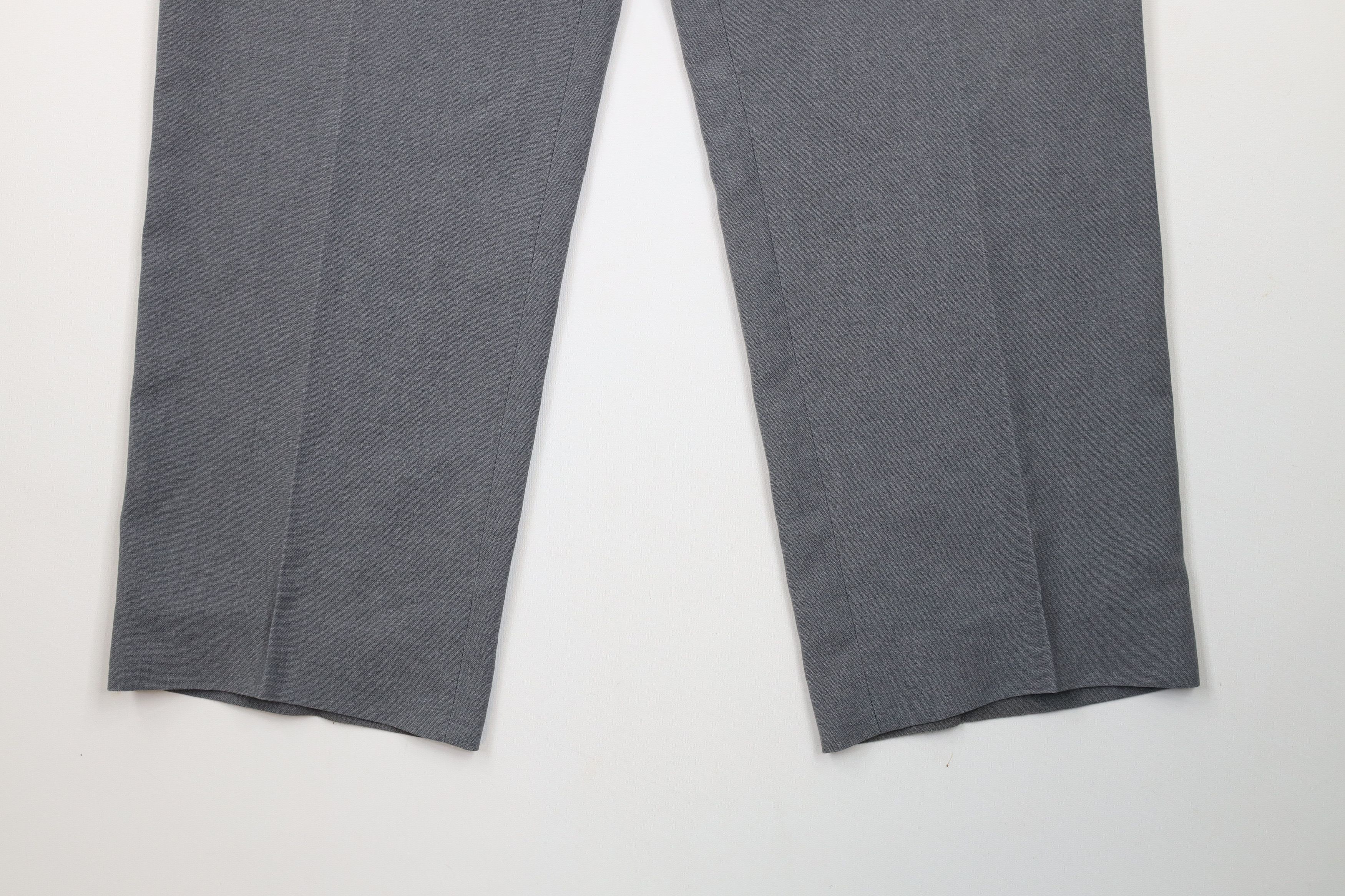 Vintage Vintage 70s Streetwear Wool Blend Wide Leg Chino Pants Gray Size US 34 / EU 50 - 4 Thumbnail