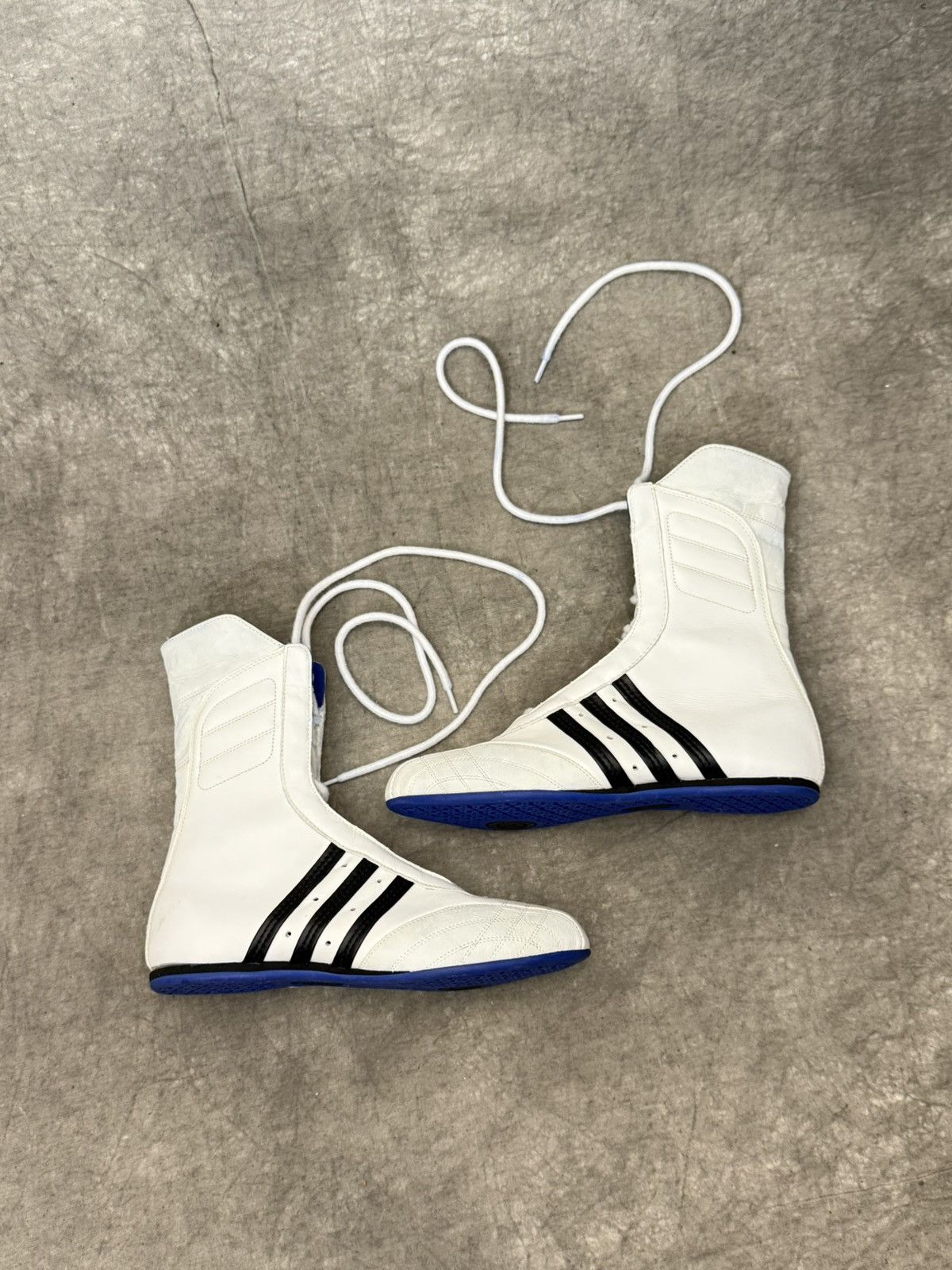 Adidas Adidas Prajna 2000s Vintage Leather Boxing Wrestling Boots | Grailed