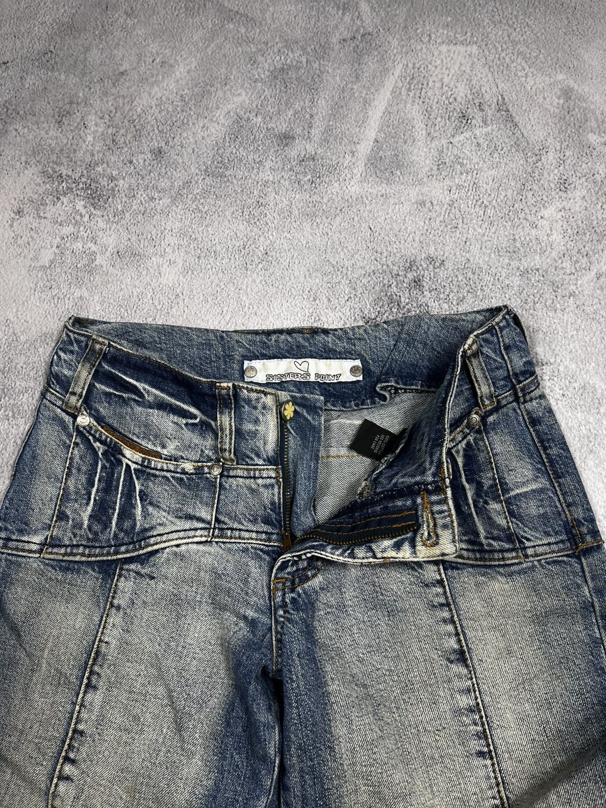 Japanese Brand × Vintage Vintage Y2K wide faded denim jeans 00s style XS Size 27" / US 4 / IT 40 - 4 Thumbnail