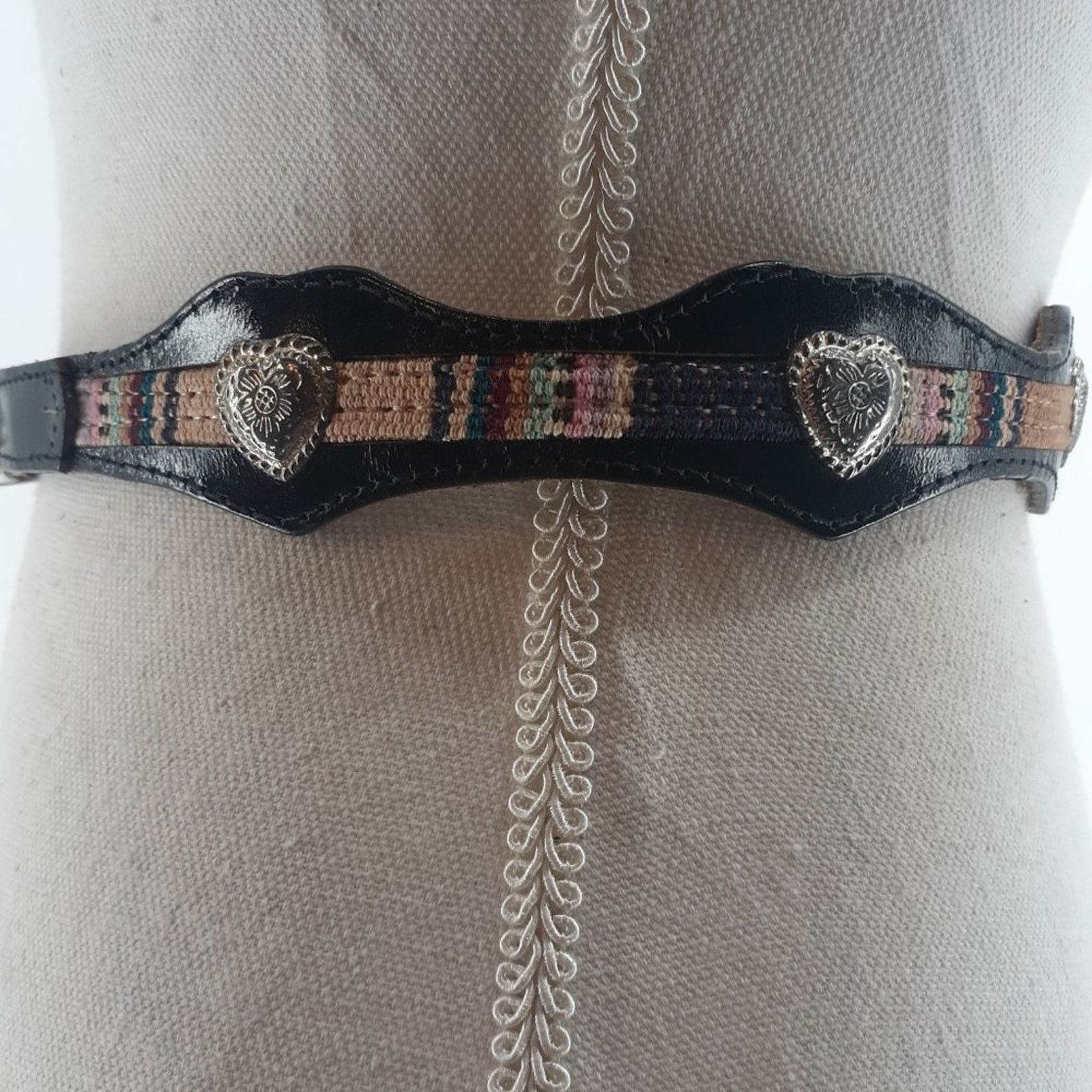 Vintage Billis Dee Girl's Western Heart Concho Guatemala Mayan Sz 20 Size 26 - 13 Thumbnail