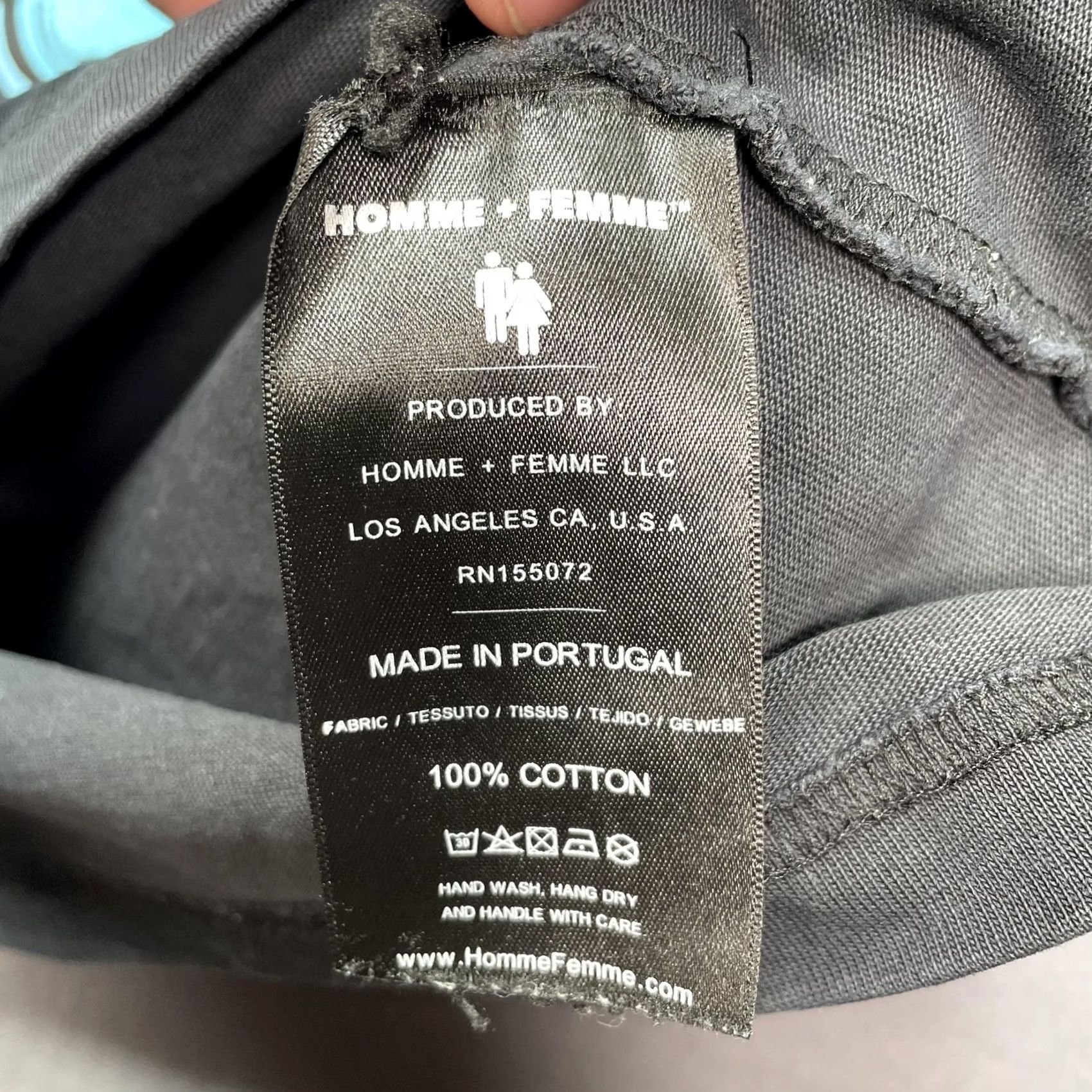 Vintage HOMME + FEMME Shirt Mens Large Black Graphic Logo Crewneck Jersey Cotton Tee Size US L / EU 52-54 / 3 - 5 Thumbnail