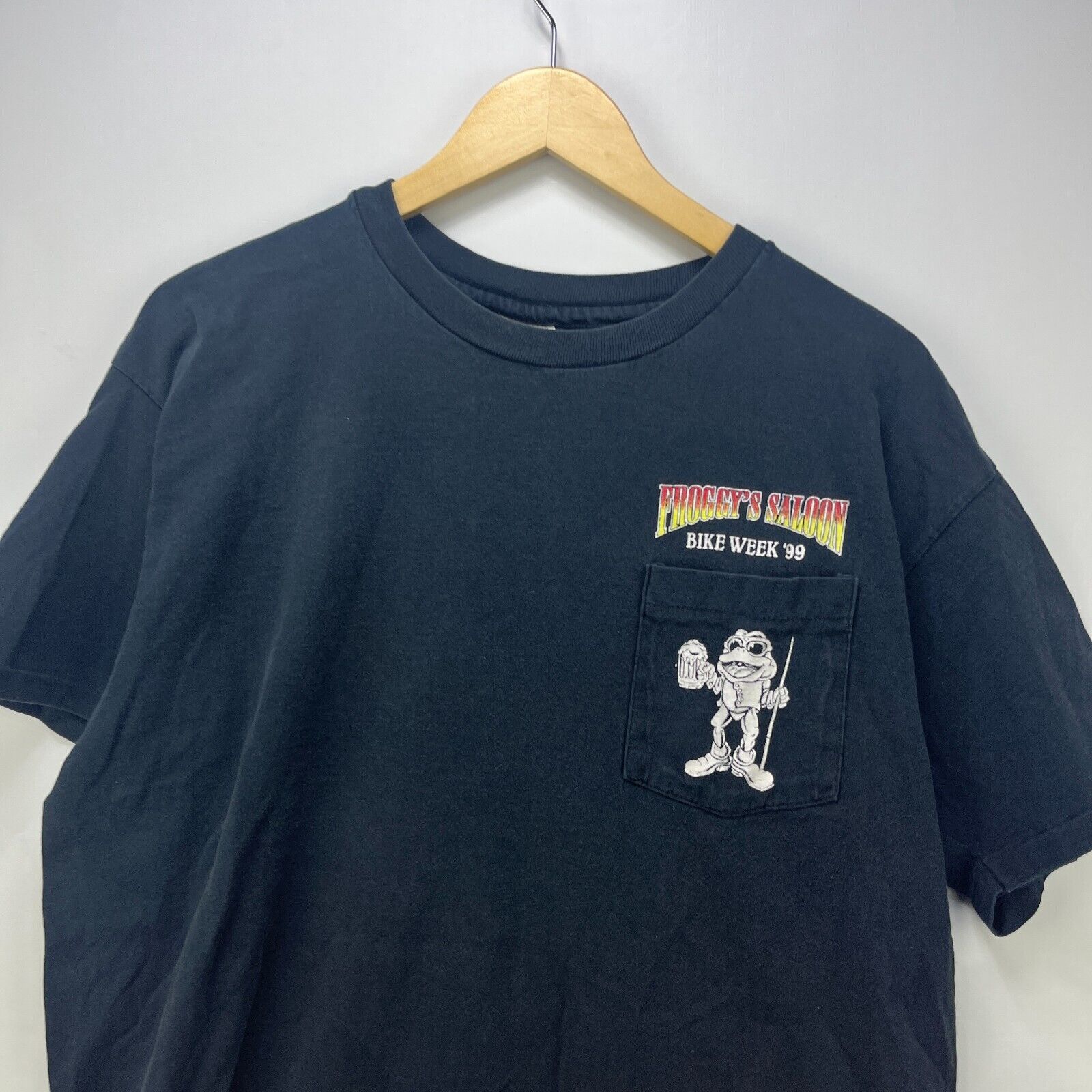Vintage Vintage 90s Motorcycle Flames Froggies Bike Week Daytona XL Size US XL / EU 56 / 4 - 6 Thumbnail