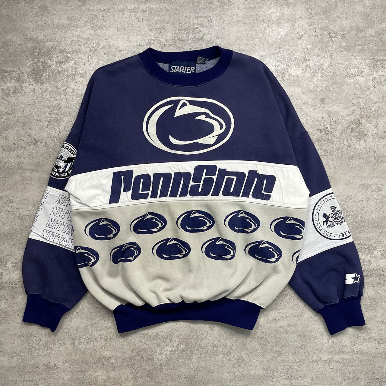NCAA × Vintage PENN STATE NITTANY LIONS SWEATSHIRT AOP CREWNECK SIZE L Size US L / EU 52-54 / 3 - 1 Thumbnail