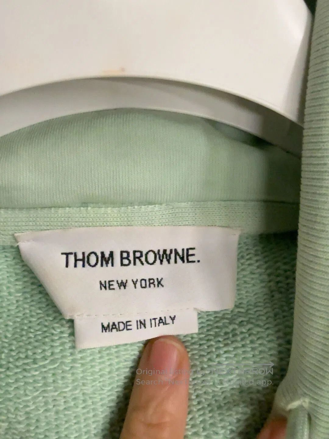 Thom Browne thom browne mint green hooded sweatshirt. Size US M / EU 48-50 / 2 - 4 Thumbnail