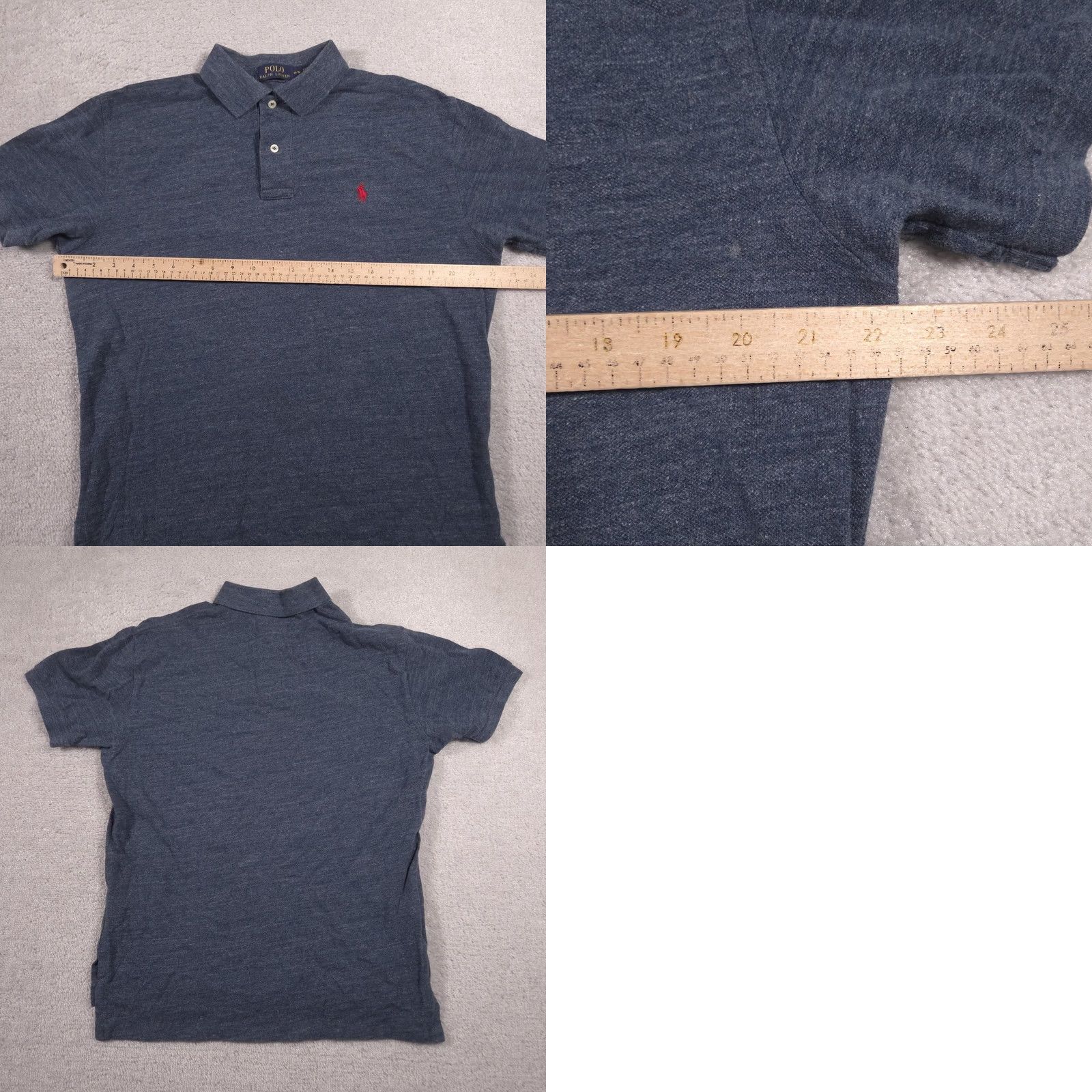 Polo Ralph Lauren Polo Ralph Lauren Polo Shirt Mens M Blue Red Pony Logo Jersey Knit Size US M / EU 48-50 / 2 - 8 Thumbnail