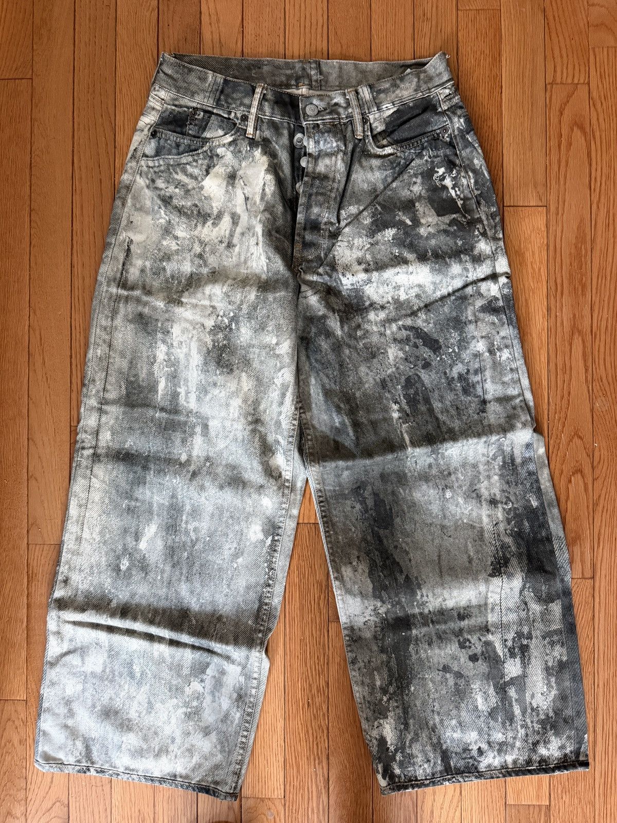Acne Studios acne studios 1981m cold grey trompe l'oeil