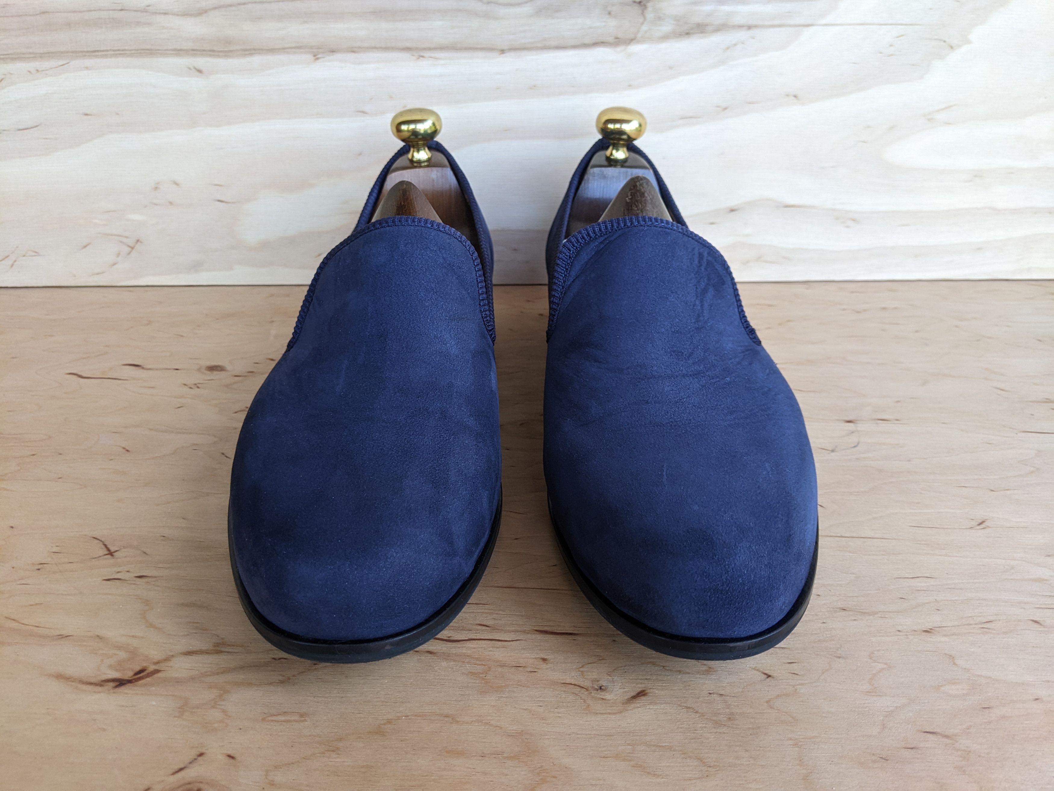 DUKE + DEXTER Duke + Dexter Bowler Loafer Blue Formal Shoes Churchs Prada Size US 11 / EU 44 - 10 Thumbnail