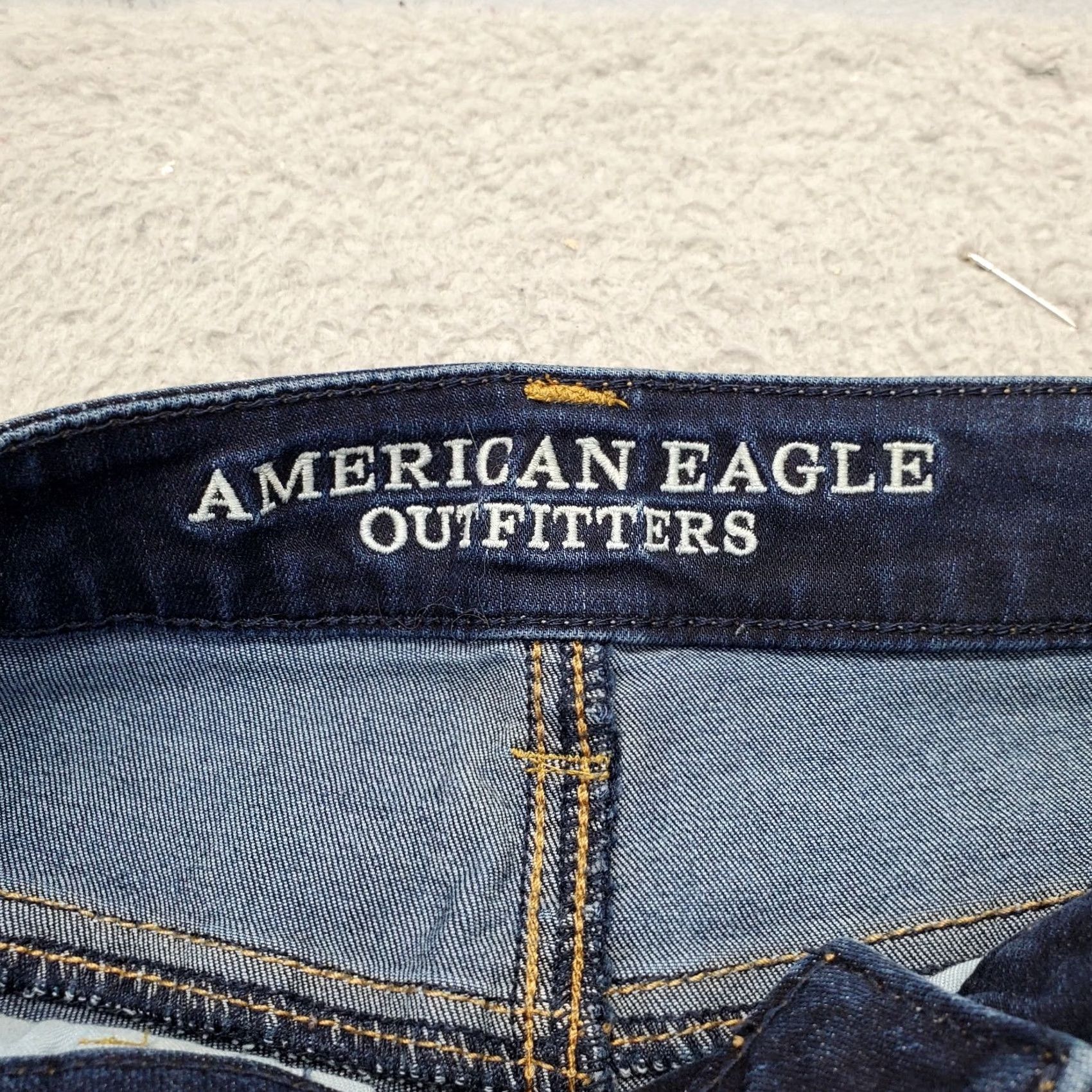 American Eagle Outfitters American Eagle Outfitters Womens Size 4 Navy Denim Jegging Jeans Slim Skinny Leg 32.25 Inseam Size 27" / US 4 / IT 40 - 7 Thumbnail