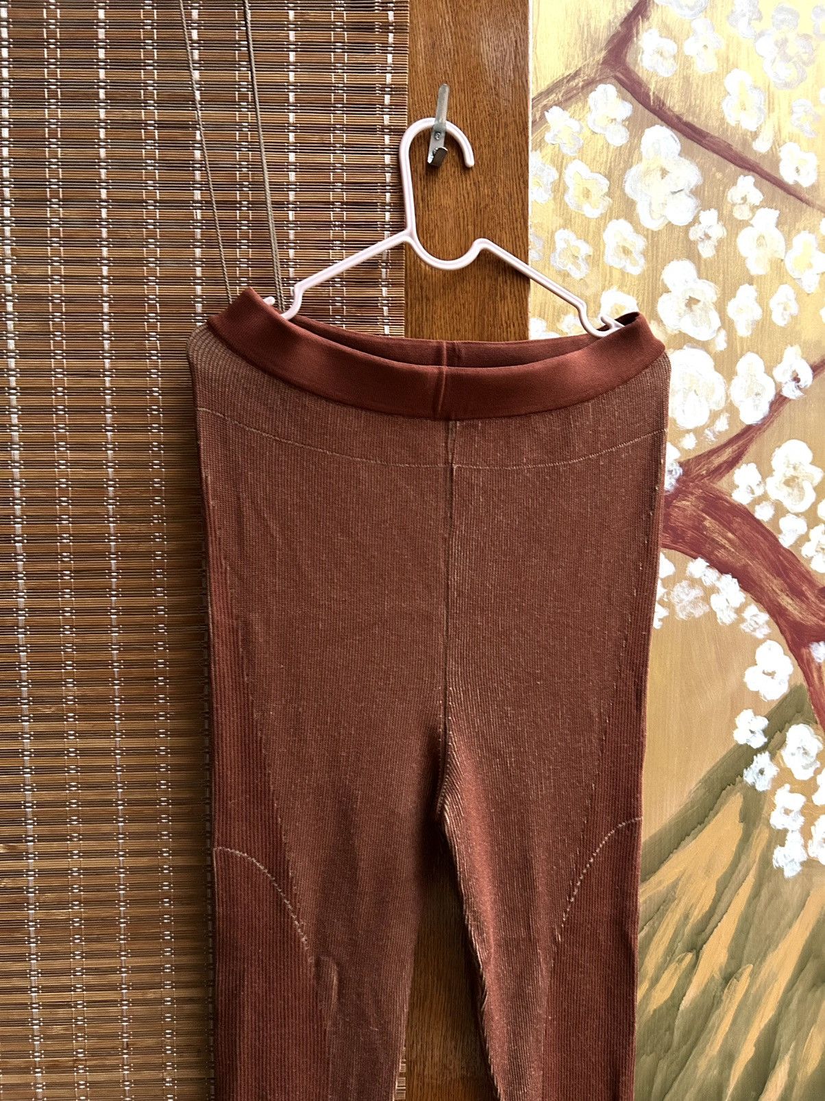 Jacquemus Jacquemus Le Legging Arancia Knit Leggings In Camel Brown Size 30" / US 8 / IT 44 - 5 Thumbnail