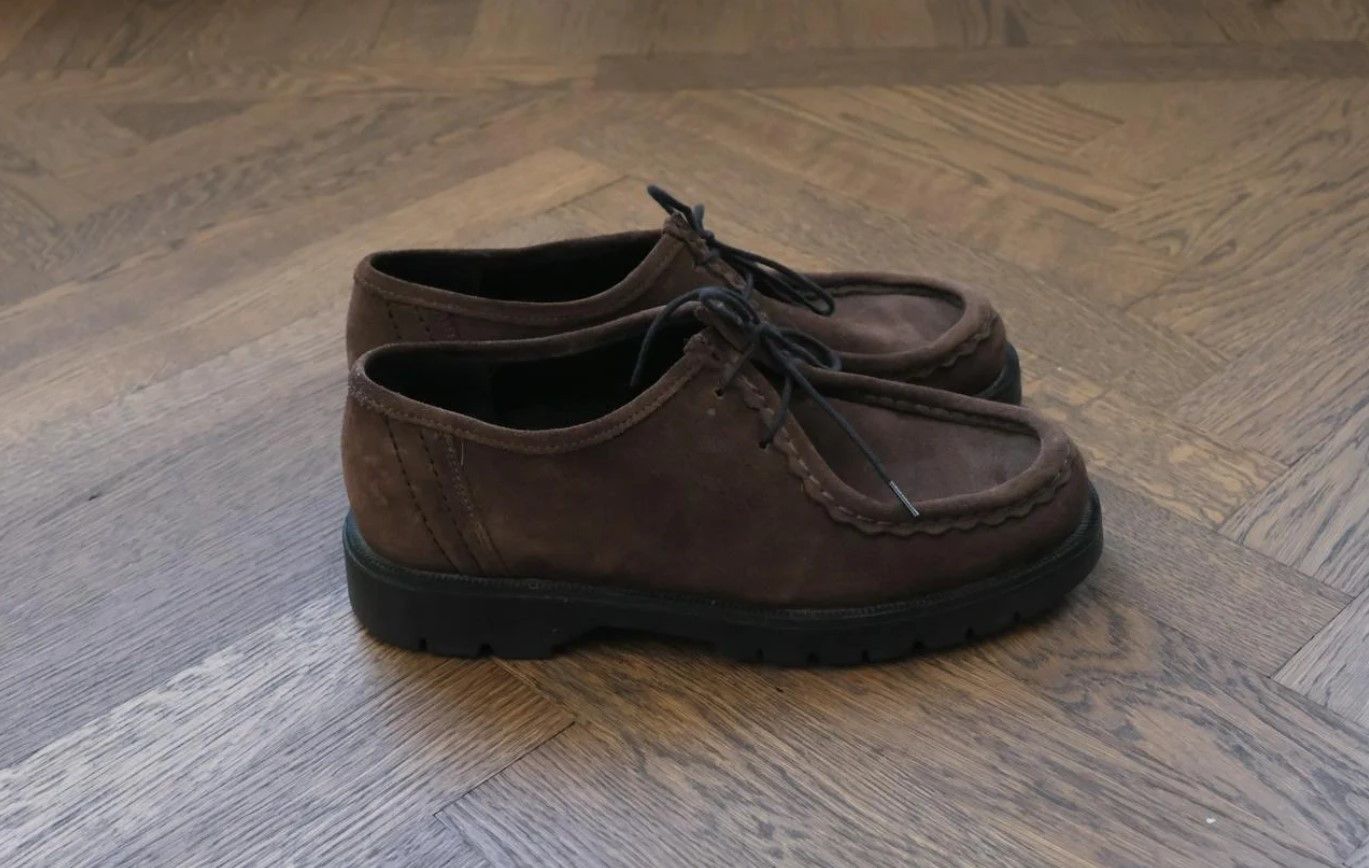 Kleman Kleman - Padror Moc Toe Shoe - Chocolate Suede Size US 6 / EU 39 - 2 Thumbnail