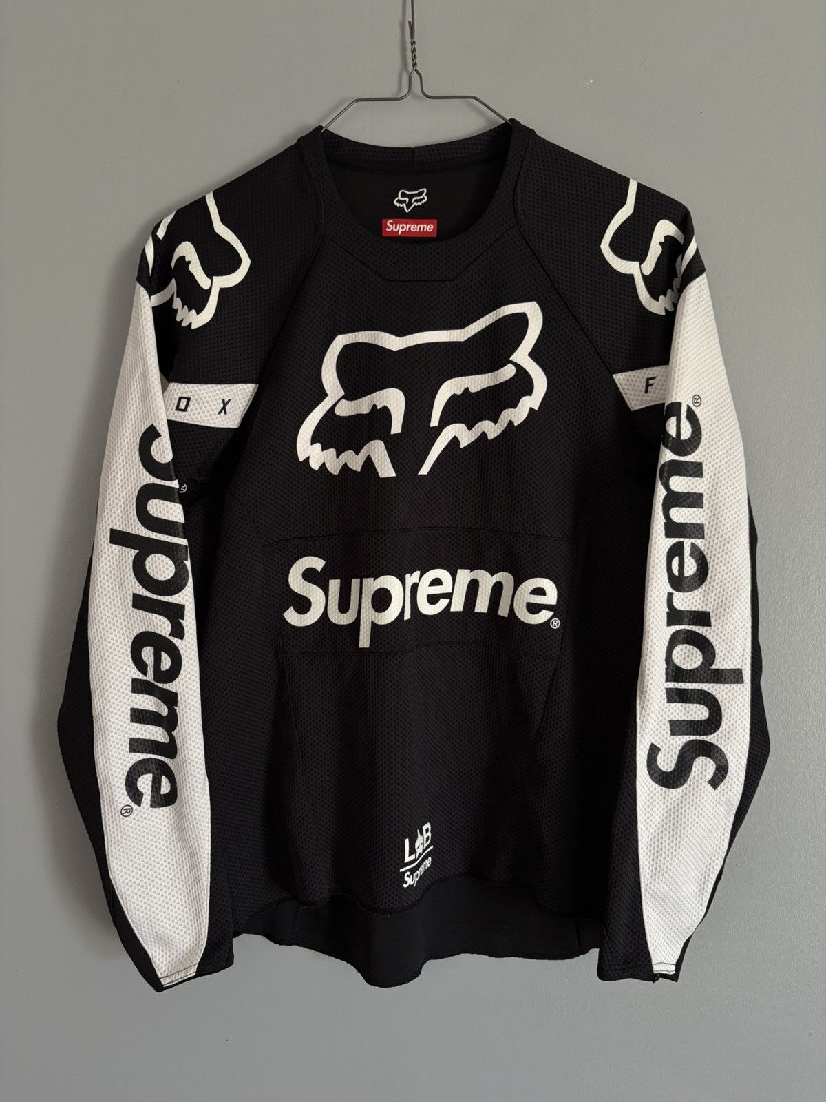 Fox Racing × Supreme Supreme Fox Racing Moto Jersey Top Black