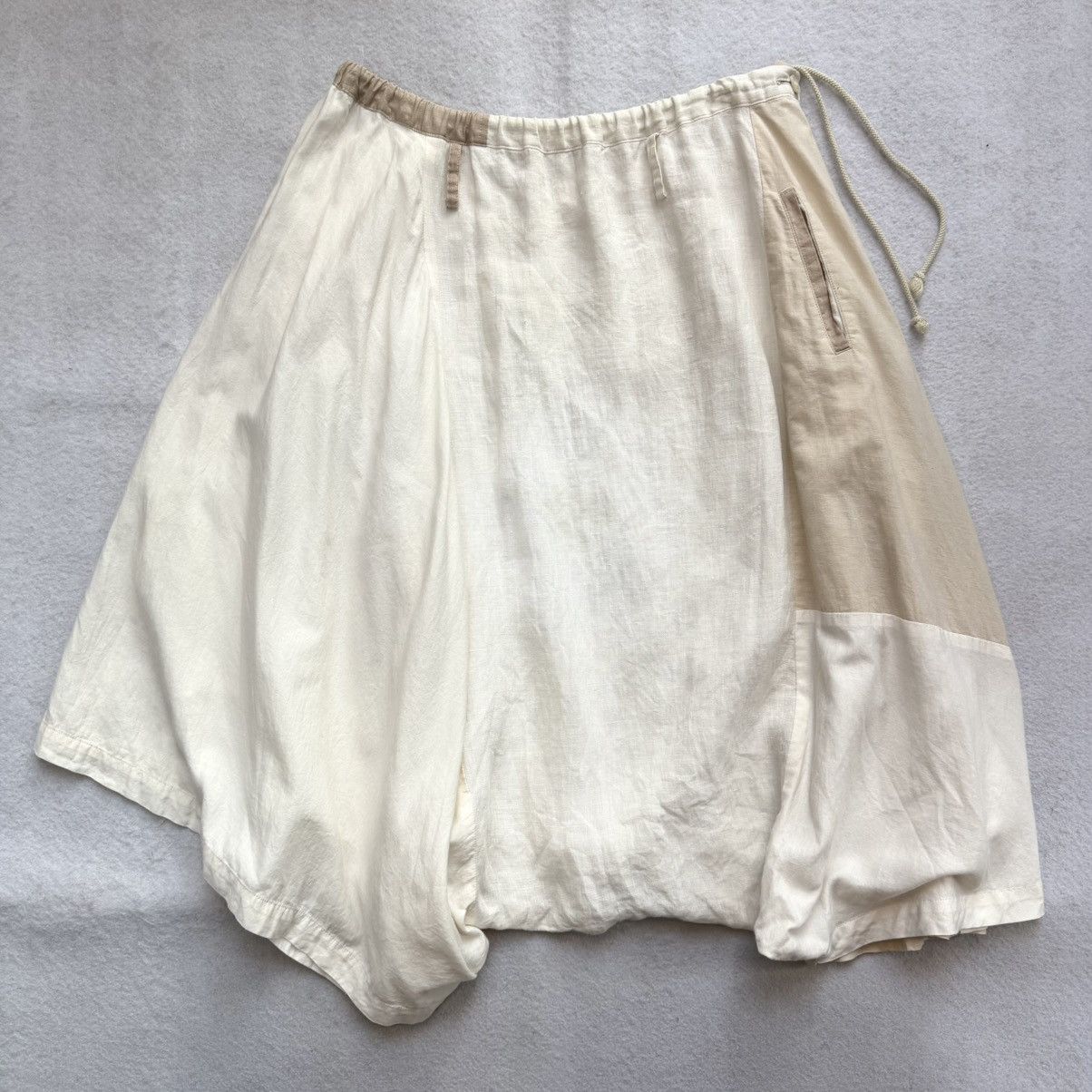 Y's 2000s Y's Patchwork Asymmetrical Harem Balloon Pants Size US 30 / EU 46 - 1 Thumbnail