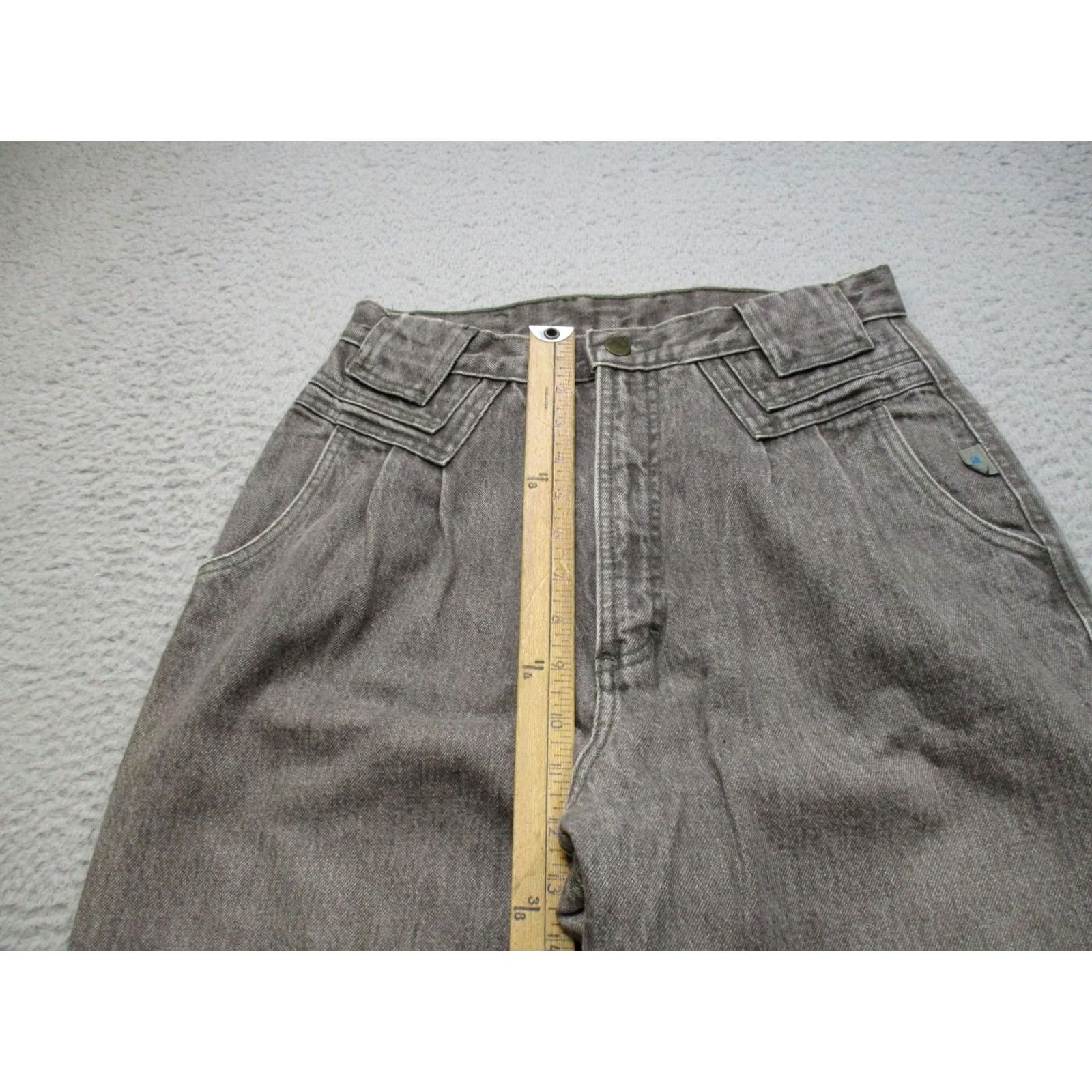 Vintage VINTAGE Ms Rocky Mountain Jeans Juniors 11/12 Gray High Rise Straight Denim Size 32" / US 10 / IT 46 - 6 Thumbnail