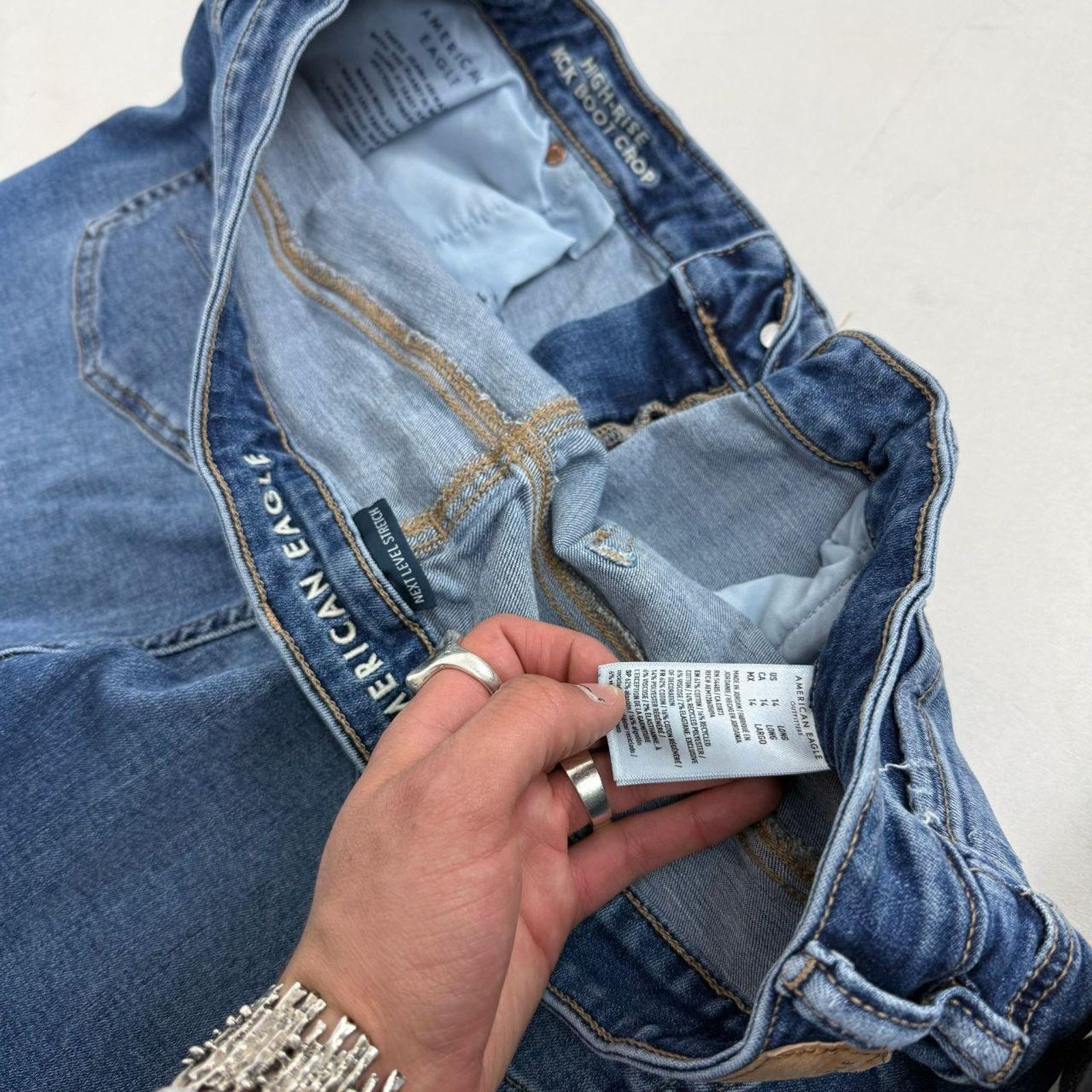American Eagle Outfitters Vintage stonewash y2k grunge baggy bootcut archive jeans Size US 36 / EU 52 - 6 Thumbnail