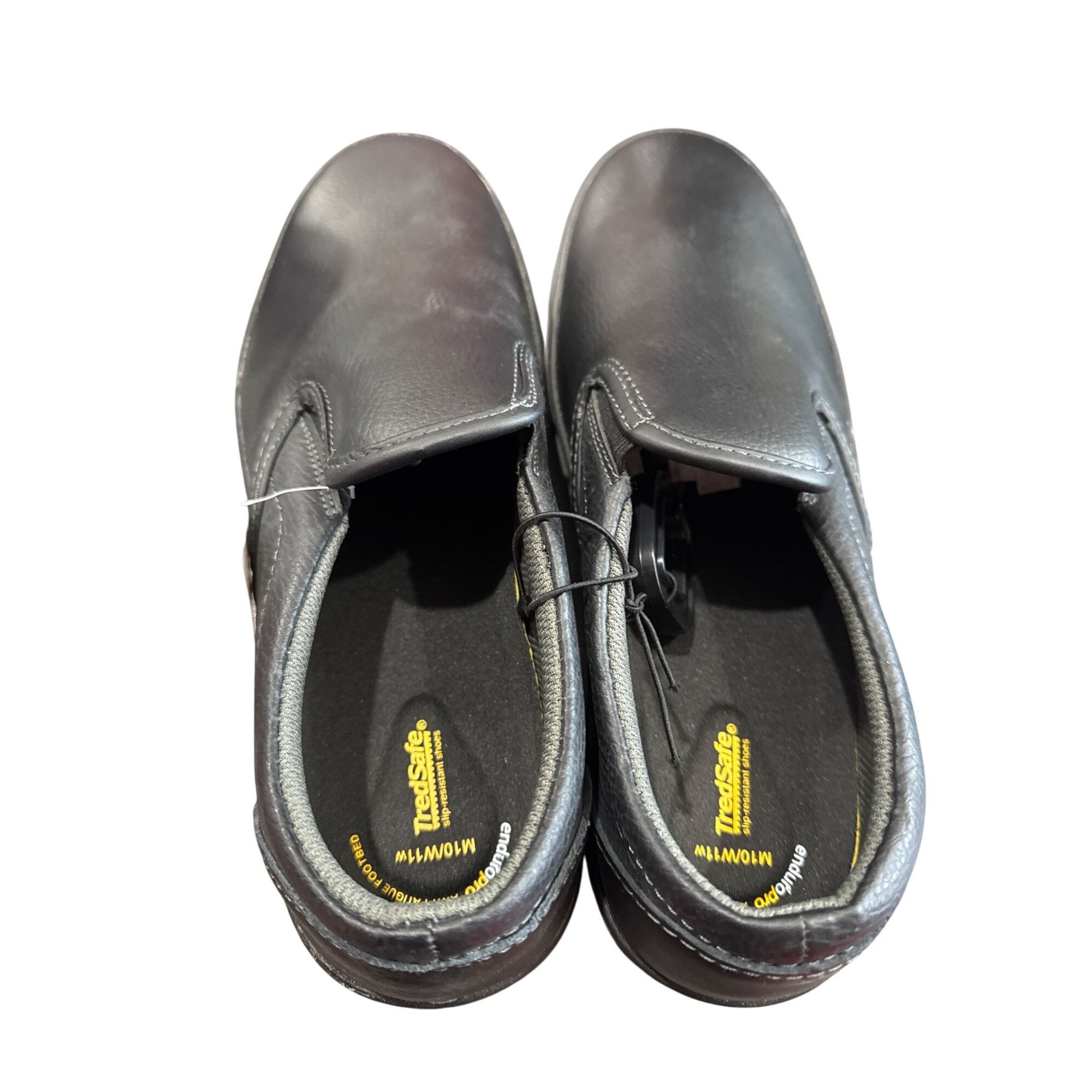 Other Tredsafe Eduro Pro Mens Black Leather Slip-On Loafers Size 1 Size US 10 / EU 43 - 7 Thumbnail