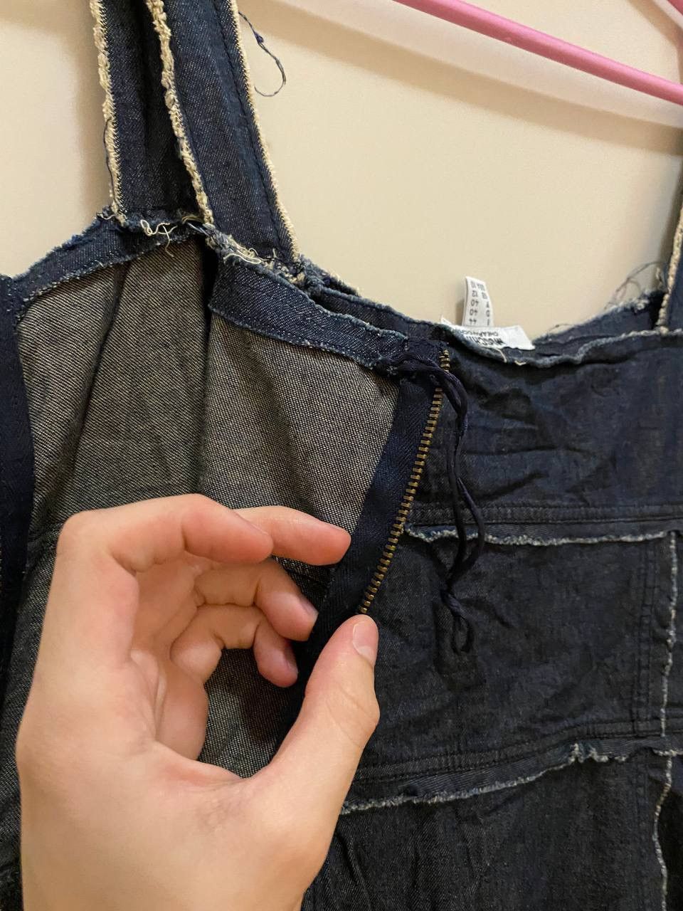 Moschino × Vintage Vintage Y2K MOSCHINO denim dress 90s Size L / US 10 / IT 46 - 6 Thumbnail